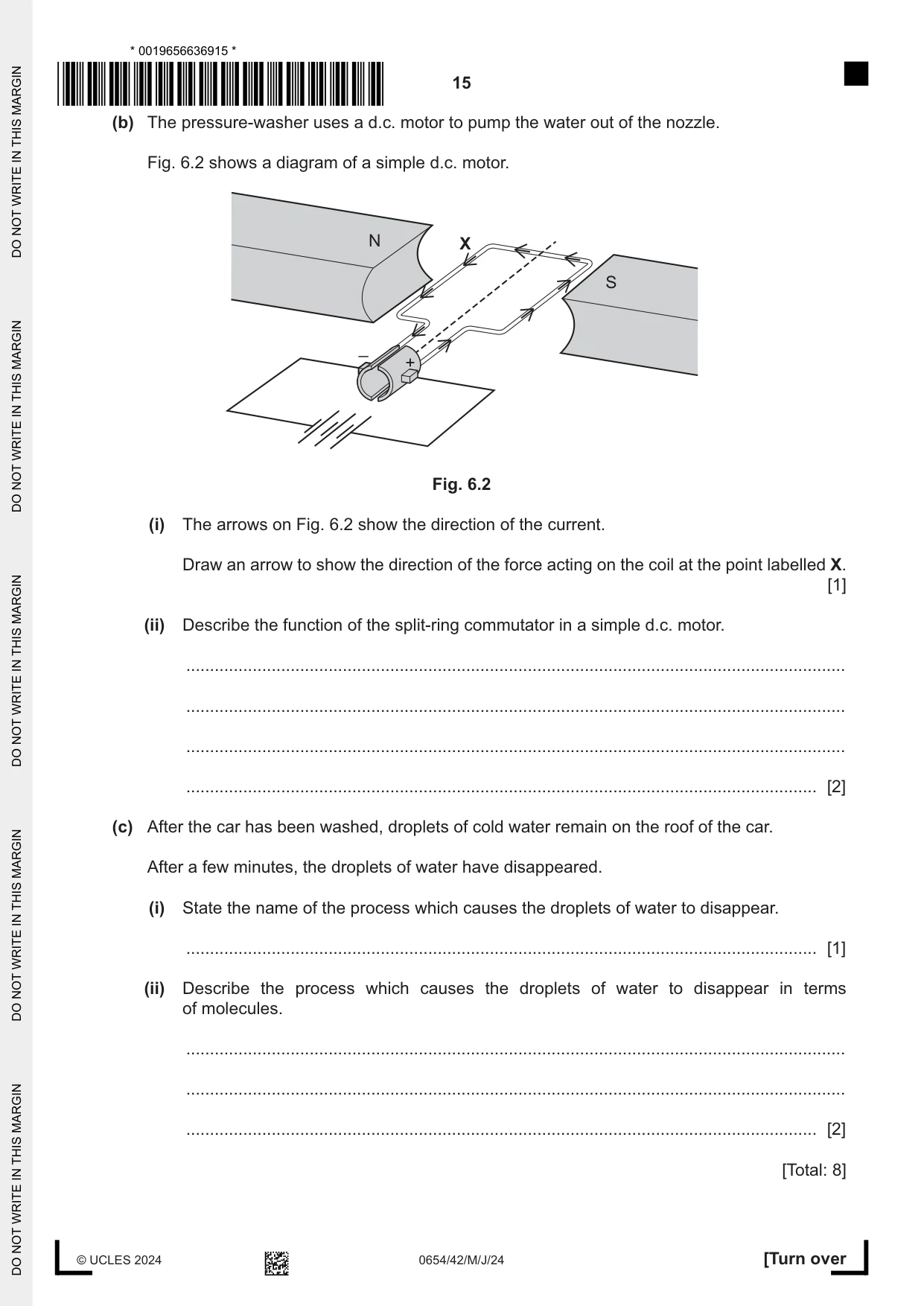 Cambridge IGCSE Sciences - Co-ordinated (Double) 0654 2024 May/June Paper 4 · Variant 2 question paper, page 15 of 28