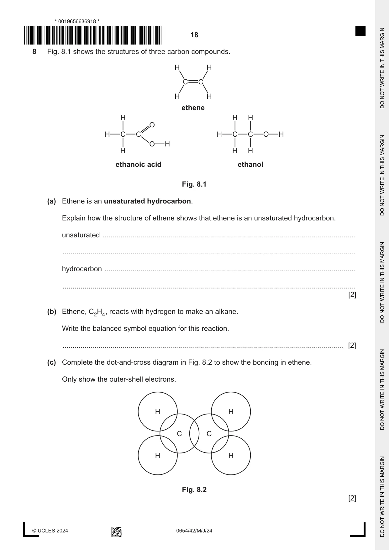 Cambridge IGCSE Sciences - Co-ordinated (Double) 0654 2024 May/June Paper 4 · Variant 2 question paper, page 18 of 28