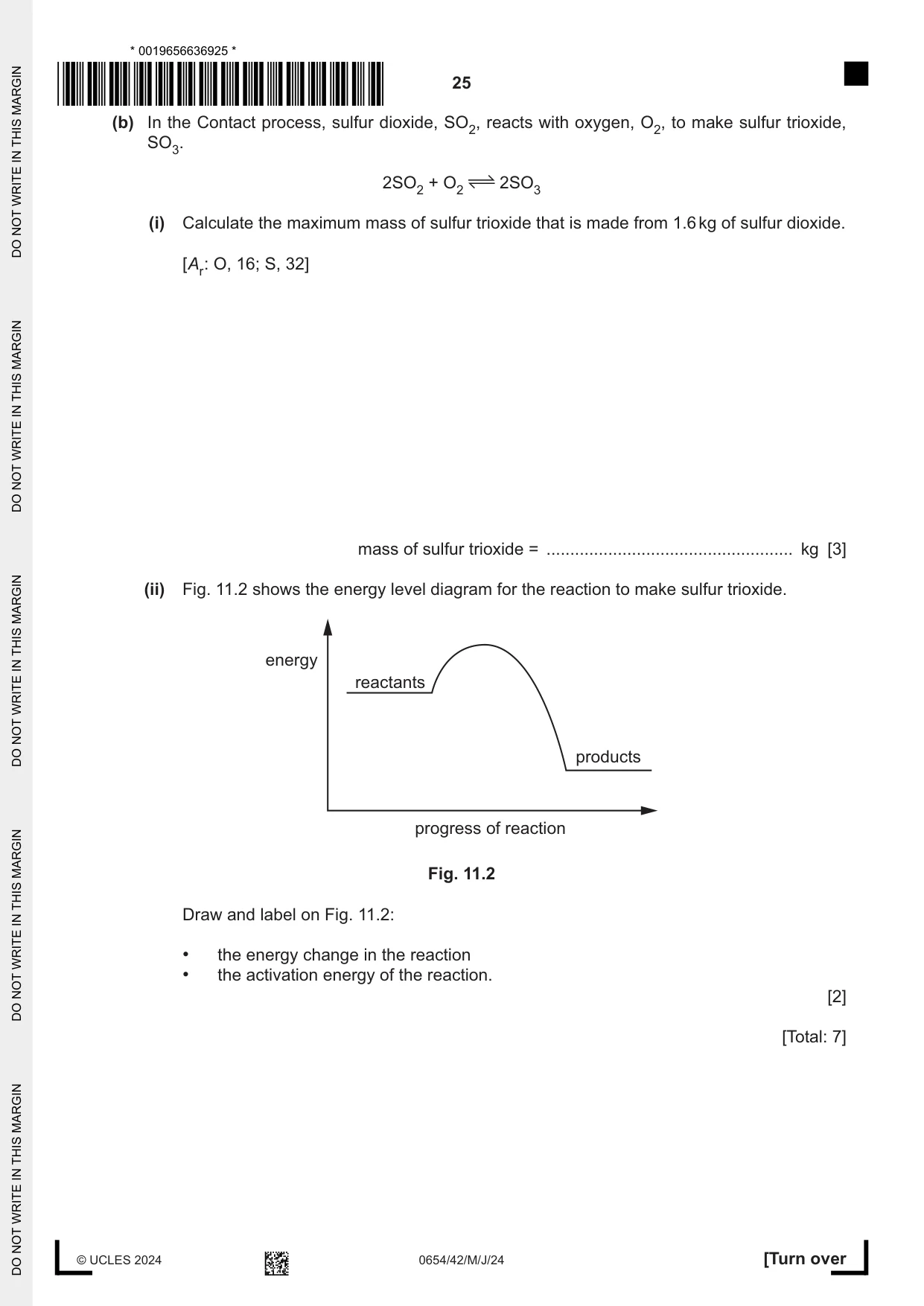 Cambridge IGCSE Sciences - Co-ordinated (Double) 0654 2024 May/June Paper 4 · Variant 2 question paper, page 25 of 28