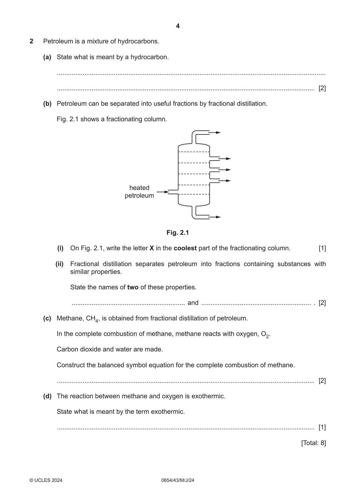 Cambridge IGCSE Sciences - Co-ordinated (Double) 0654 2024 May/June Paper 4 · Variant 3 question paper, page 4 of 28