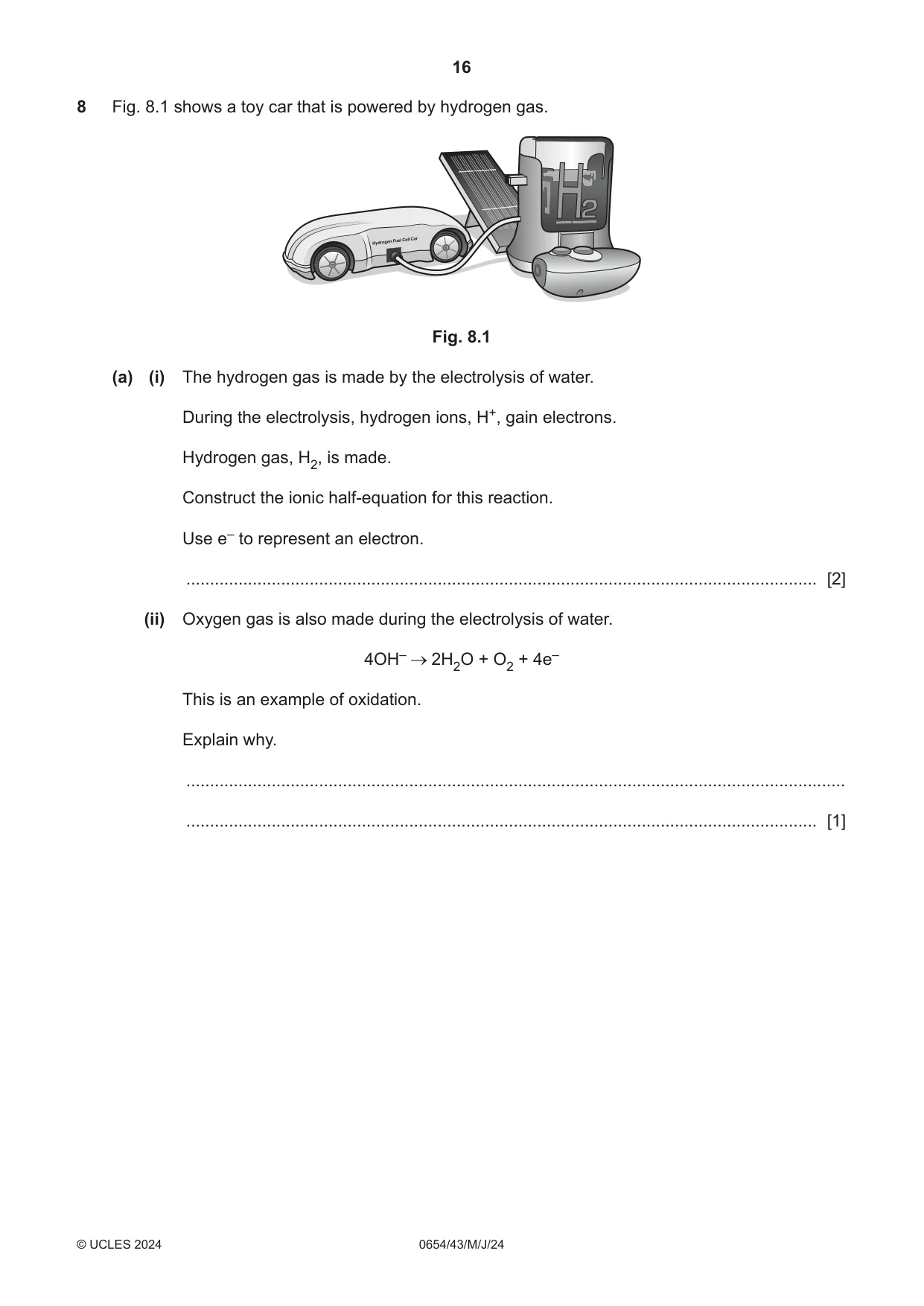 Cambridge IGCSE Sciences - Co-ordinated (Double) 0654 2024 May/June Paper 4 · Variant 3 question paper, page 16 of 28