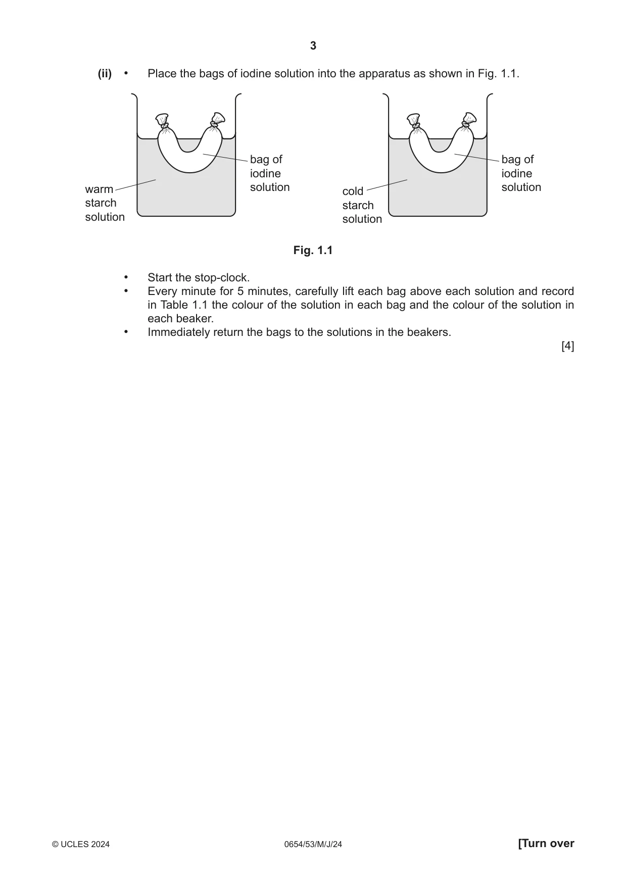 Cambridge IGCSE Sciences - Co-ordinated (Double) 0654 2024 May/June Paper 5 · Variant 3 question paper, page 3 of 20