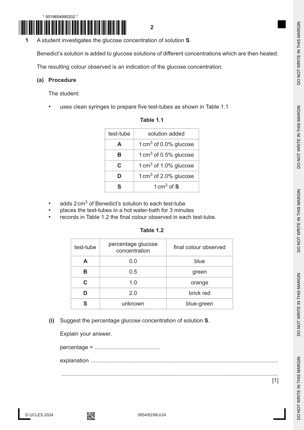 Cambridge IGCSE Sciences - Co-ordinated (Double) 0654 2024 May/June Paper 6 · Variant 2 question paper, page 2 of 20