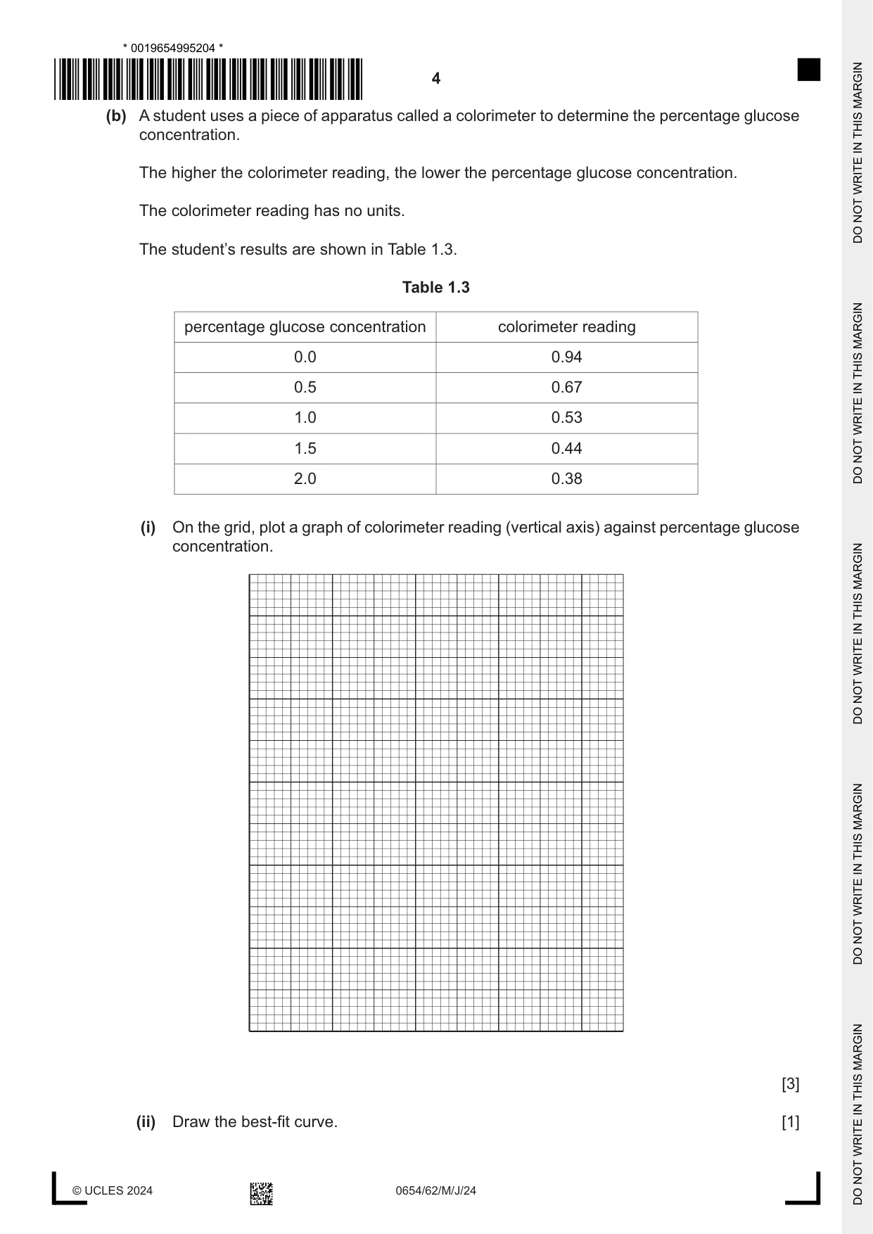 Cambridge IGCSE Sciences - Co-ordinated (Double) 0654 2024 May/June Paper 6 · Variant 2 question paper, page 4 of 20