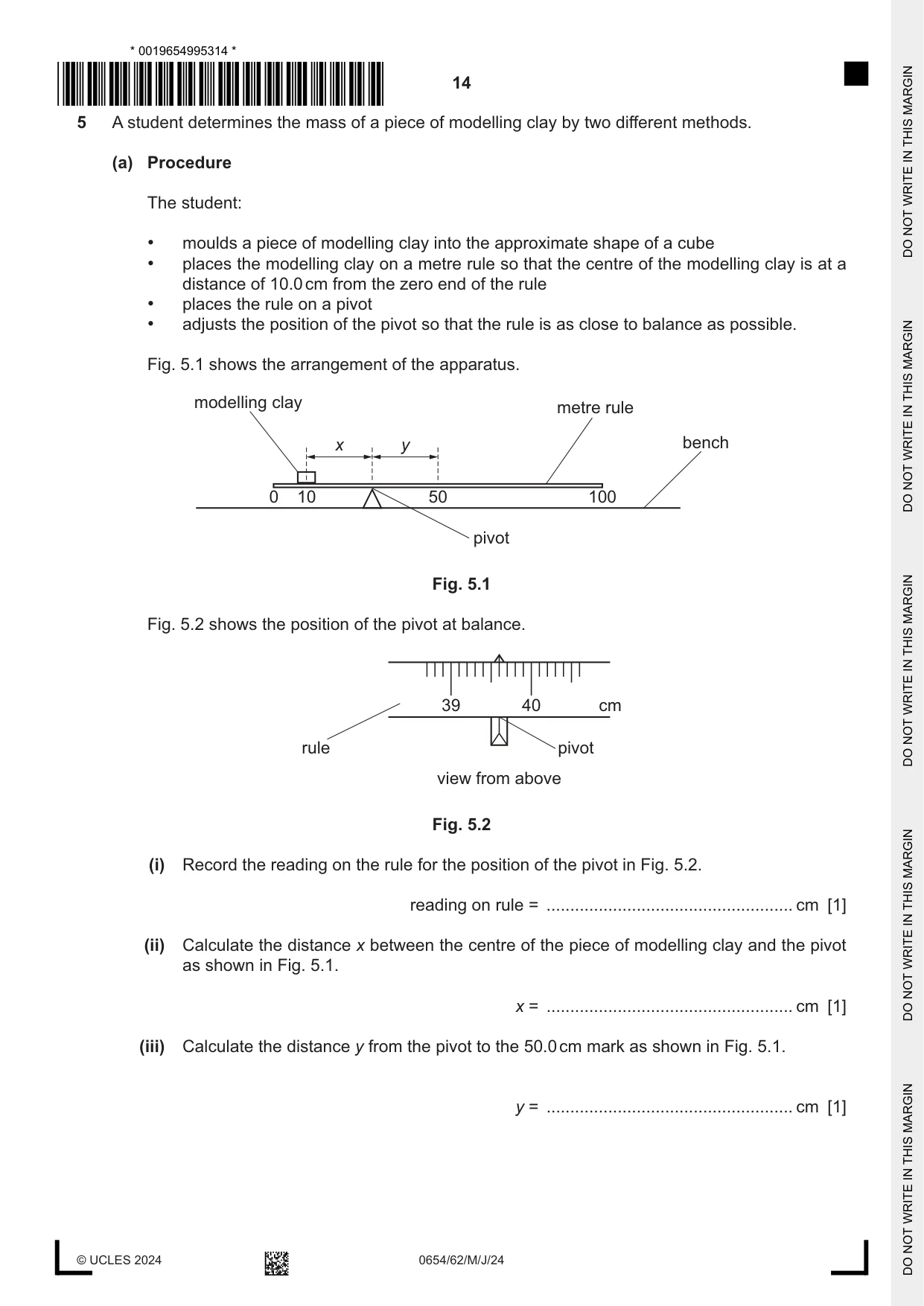 Cambridge IGCSE Sciences - Co-ordinated (Double) 0654 2024 May/June Paper 6 · Variant 2 question paper, page 14 of 20
