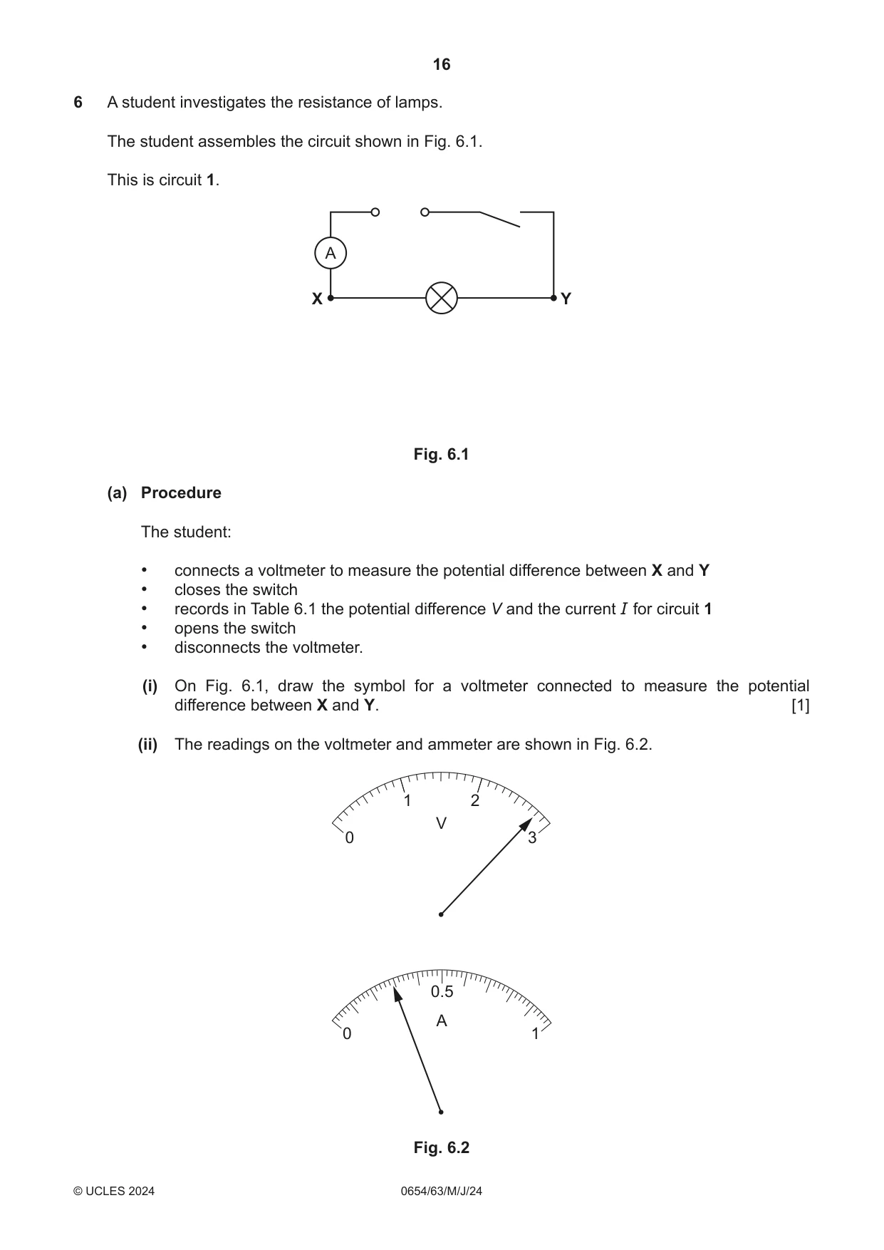 Cambridge IGCSE Sciences - Co-ordinated (Double) 0654 2024 May/June Paper 6 · Variant 3 question paper, page 16 of 20