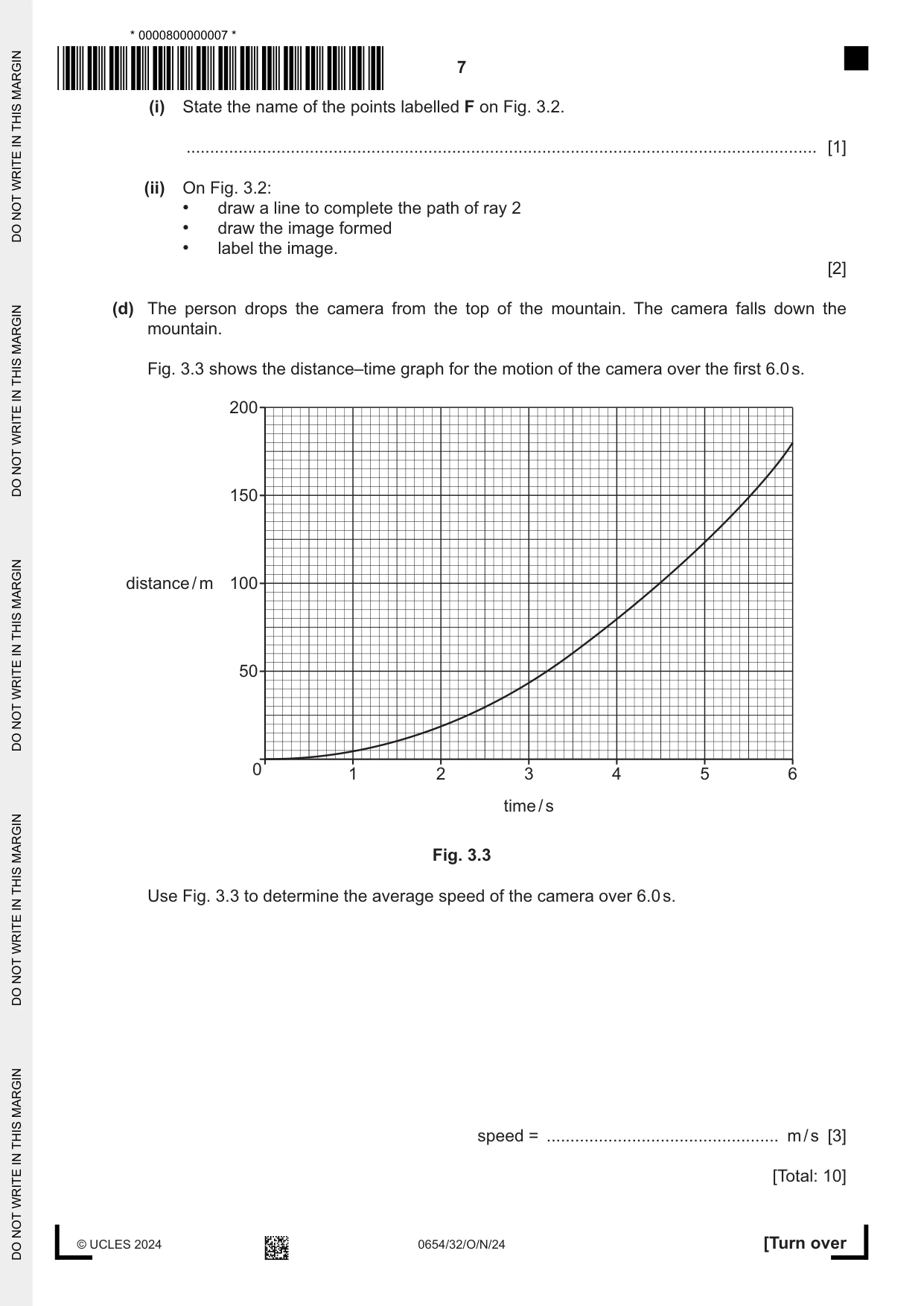 Cambridge IGCSE Sciences - Co-ordinated (Double) 0654 2024 Oct/Nov Paper 3 · Variant 2 question paper, page 7 of 28