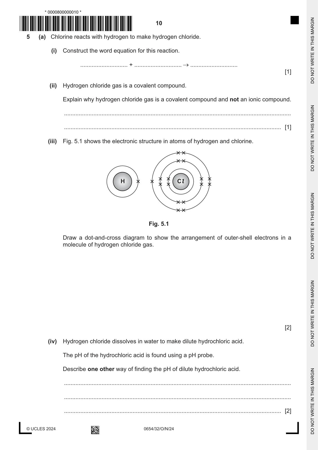 Cambridge IGCSE Sciences - Co-ordinated (Double) 0654 2024 Oct/Nov Paper 3 · Variant 2 question paper, page 10 of 28