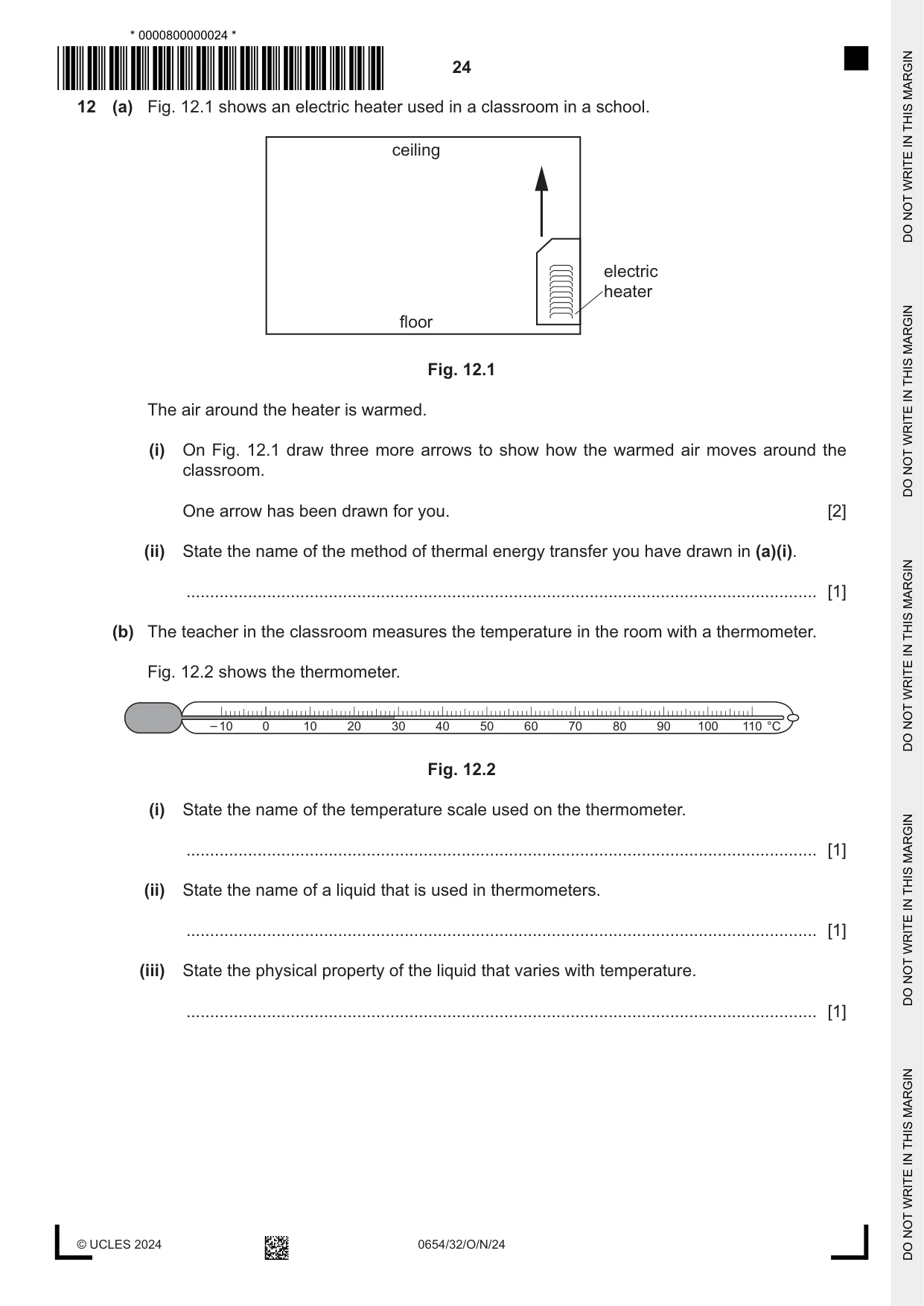 Cambridge IGCSE Sciences - Co-ordinated (Double) 0654 2024 Oct/Nov Paper 3 · Variant 2 question paper, page 24 of 28