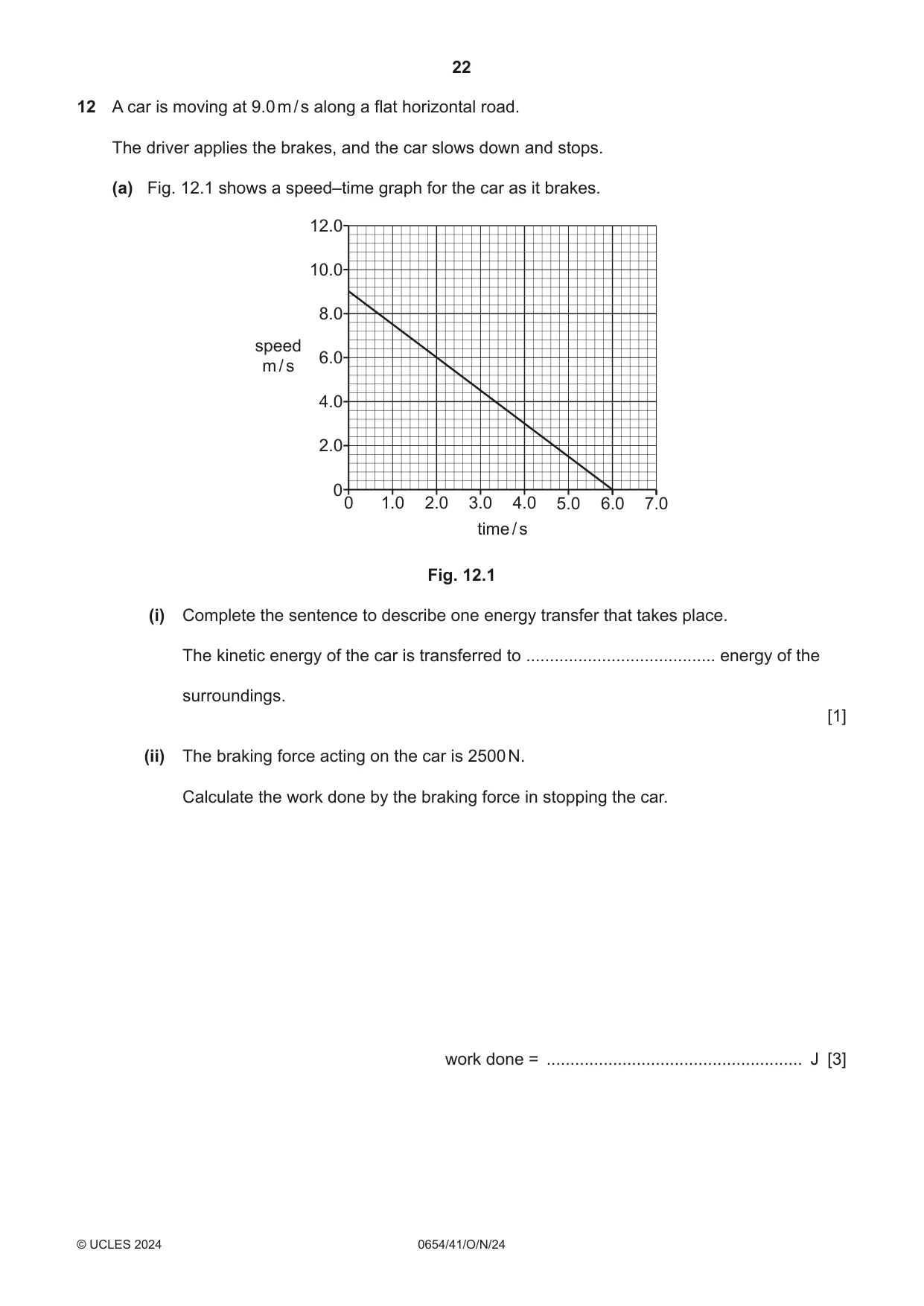 Cambridge IGCSE Sciences - Co-ordinated (Double) 0654 2024 Oct/Nov Paper 4 · Variant 1 question paper, page 22 of 24