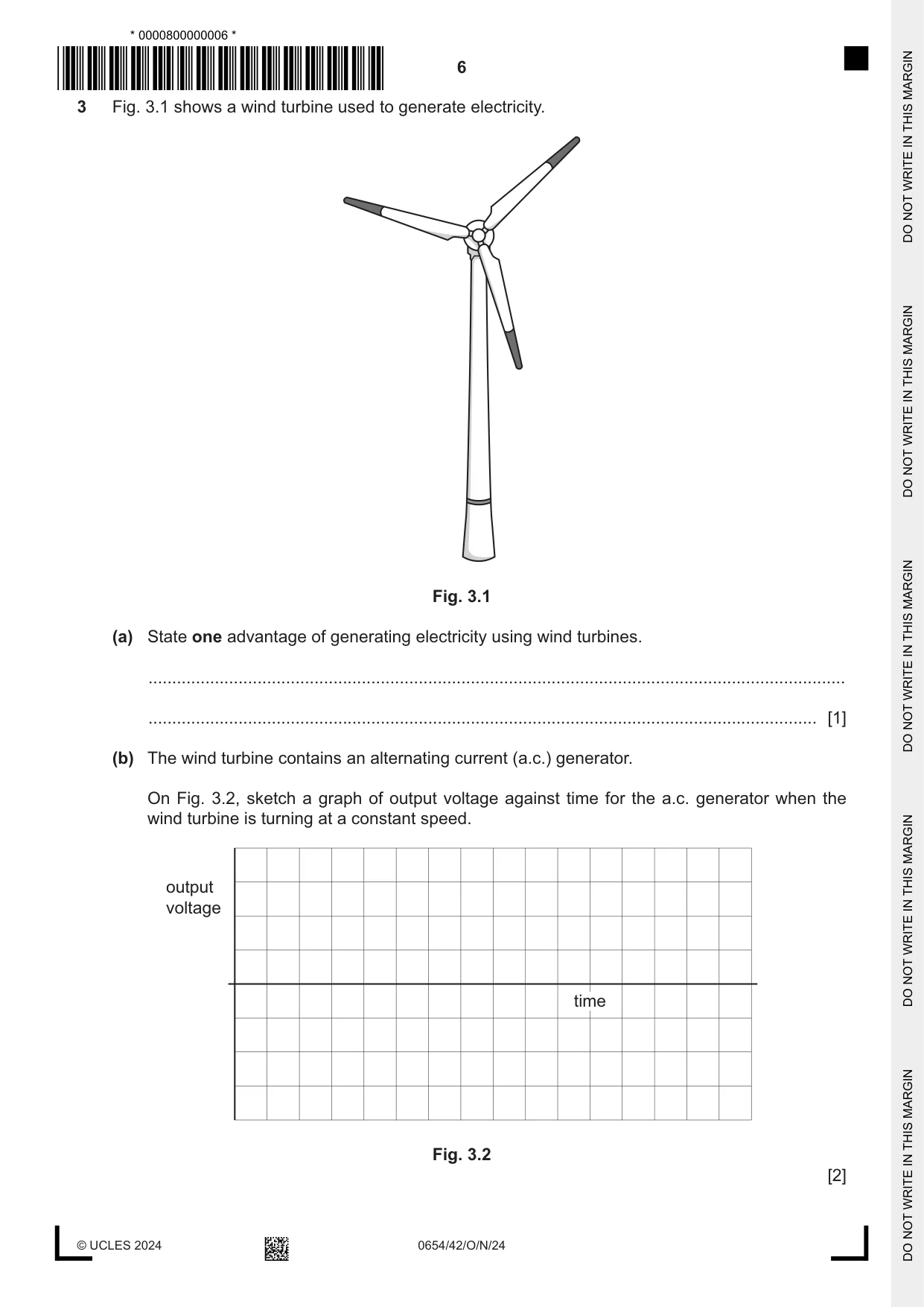 Cambridge IGCSE Sciences - Co-ordinated (Double) 0654 2024 Oct/Nov Paper 4 · Variant 2 question paper, page 6 of 24