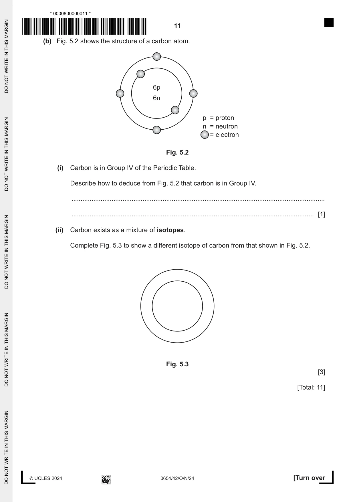 Cambridge IGCSE Sciences - Co-ordinated (Double) 0654 2024 Oct/Nov Paper 4 · Variant 2 question paper, page 11 of 24