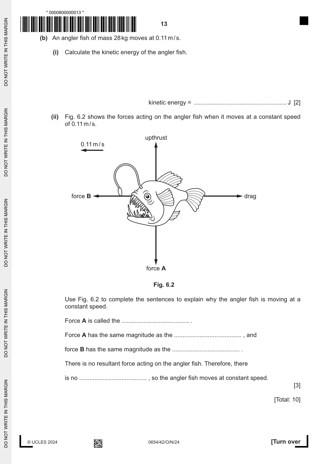 Cambridge IGCSE Sciences - Co-ordinated (Double) 0654 2024 Oct/Nov Paper 4 · Variant 2 question paper, page 13 of 24