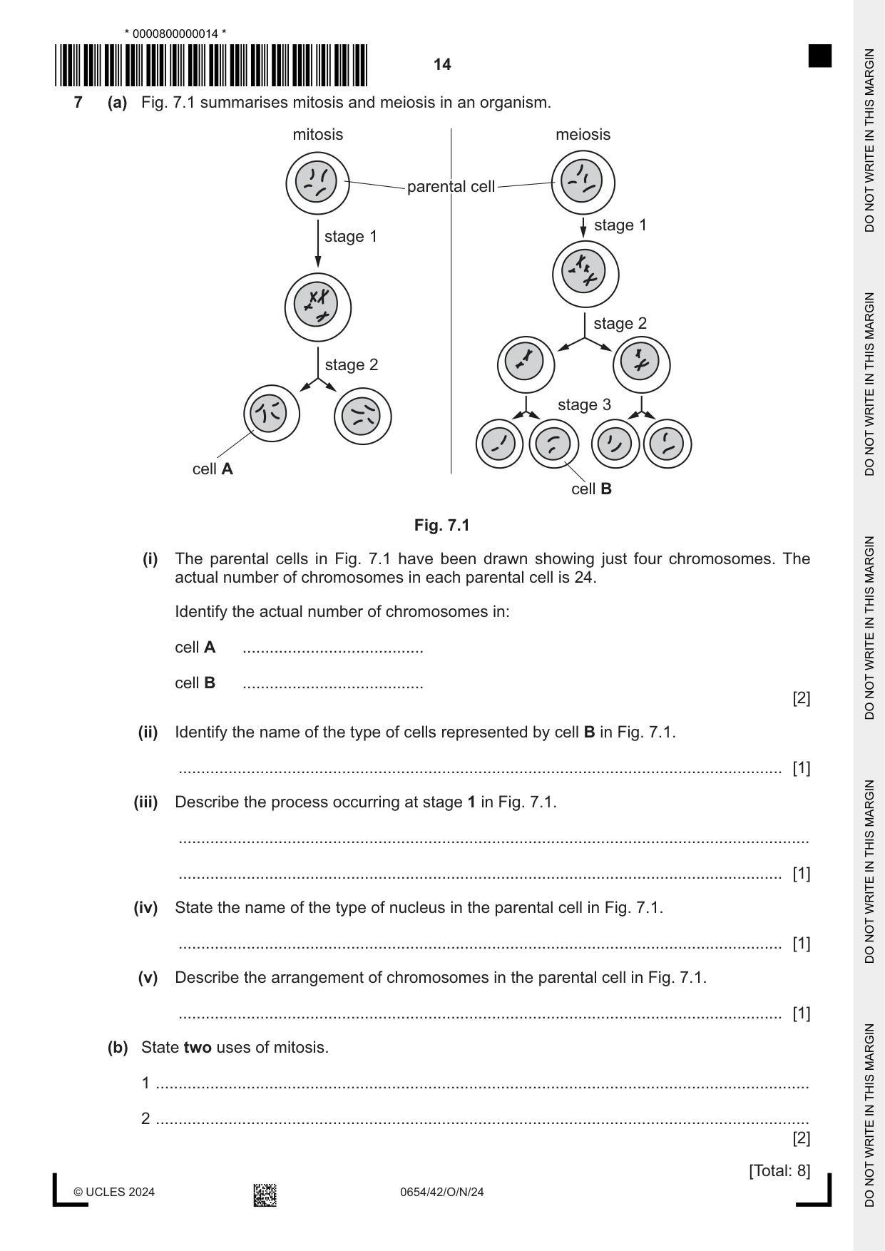 Cambridge IGCSE Sciences - Co-ordinated (Double) 0654 2024 Oct/Nov Paper 4 · Variant 2 question paper, page 14 of 24