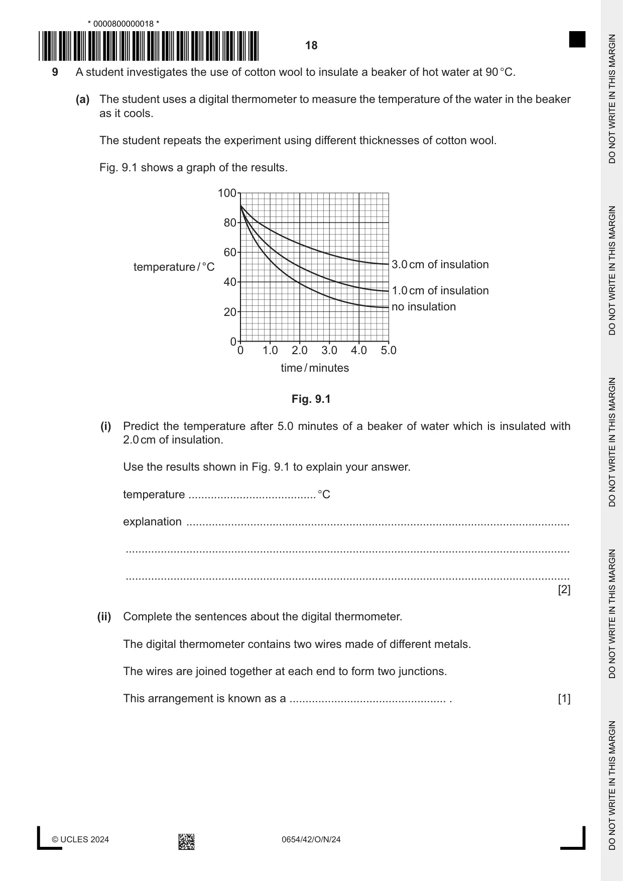 Cambridge IGCSE Sciences - Co-ordinated (Double) 0654 2024 Oct/Nov Paper 4 · Variant 2 question paper, page 18 of 24