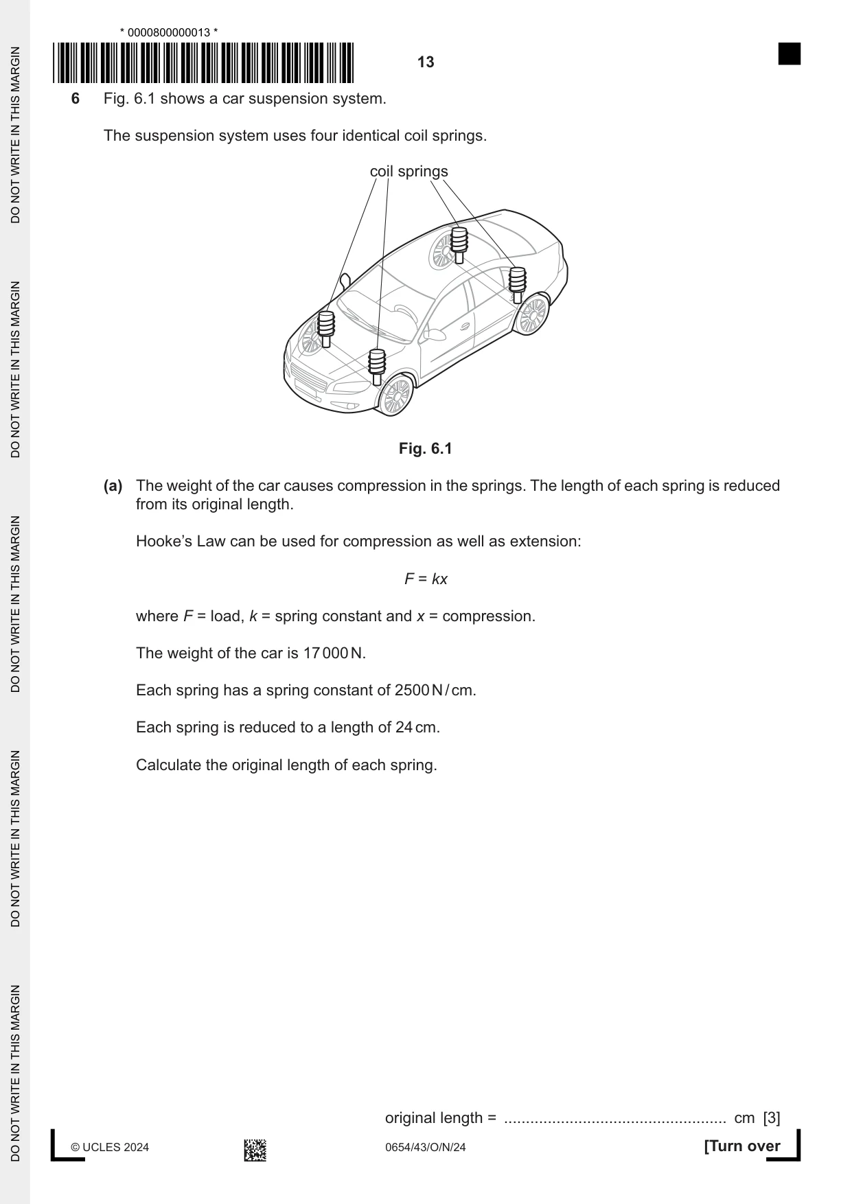 Cambridge IGCSE Sciences - Co-ordinated (Double) 0654 2024 Oct/Nov Paper 4 · Variant 3 question paper, page 13 of 32