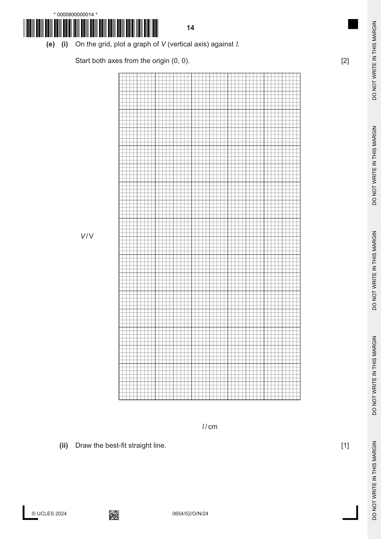 Cambridge IGCSE Sciences - Co-ordinated (Double) 0654 2024 Oct/Nov Paper 5 · Variant 2 question paper, page 14 of 20