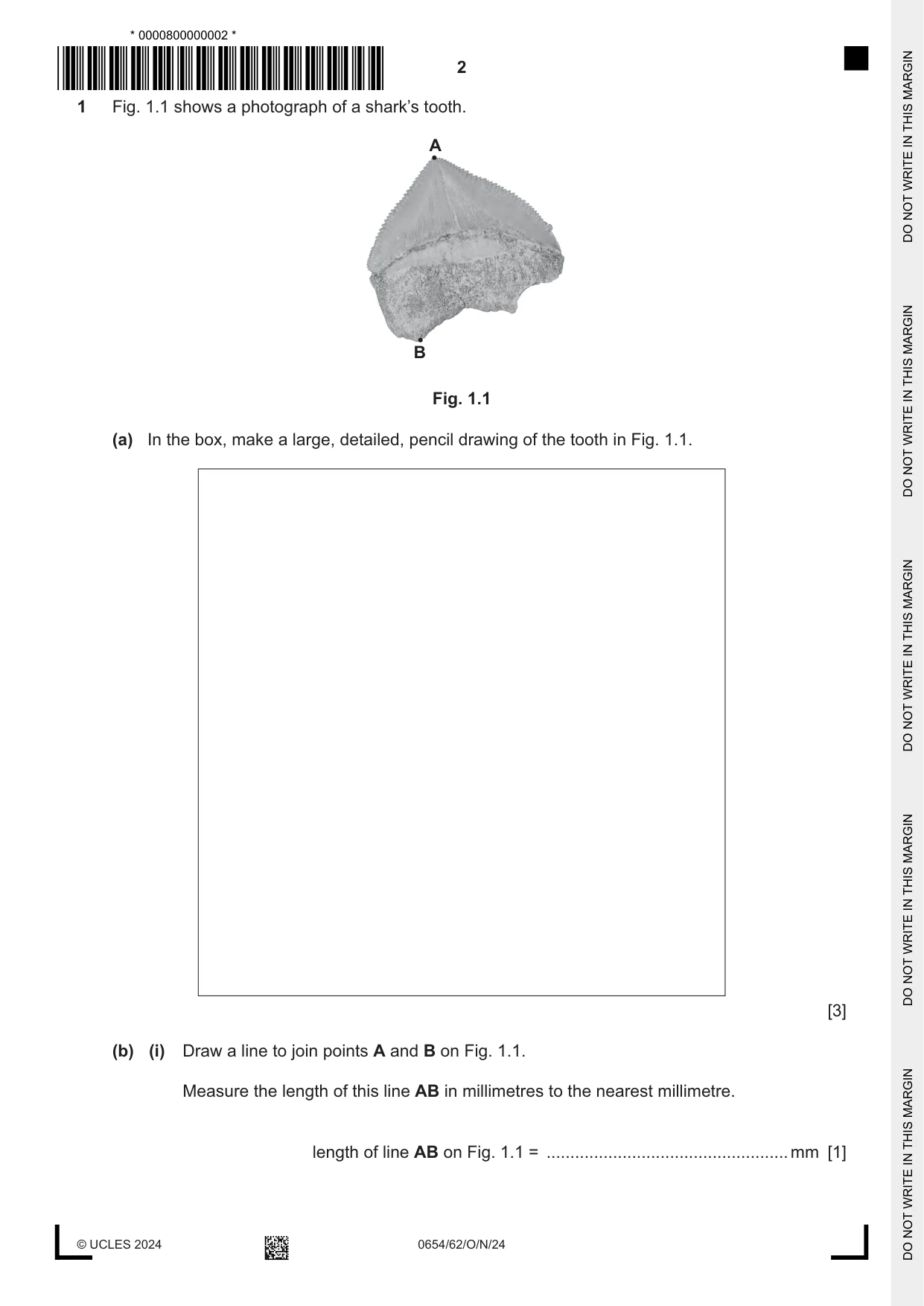 Cambridge IGCSE Sciences - Co-ordinated (Double) 0654 2024 Oct/Nov Paper 6 · Variant 2 question paper, page 2 of 24