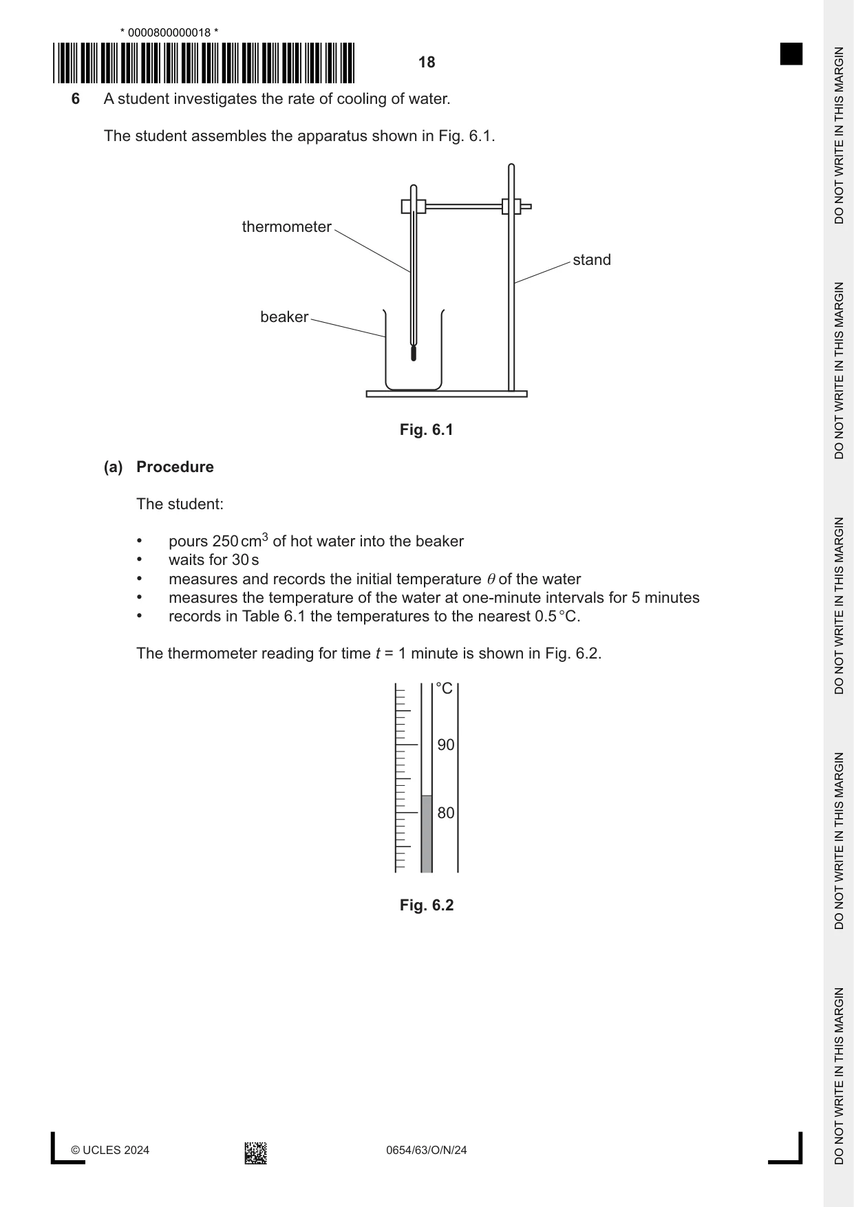 Cambridge IGCSE Sciences - Co-ordinated (Double) 0654 2024 Oct/Nov Paper 6 · Variant 3 question paper, page 18 of 20