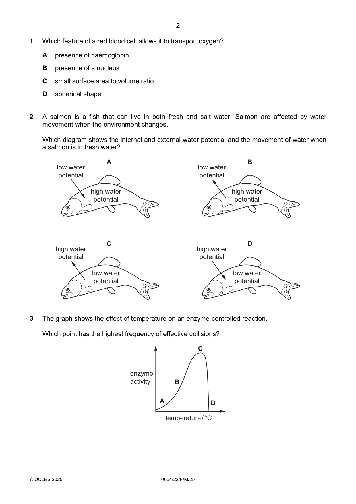 Cambridge IGCSE Sciences - Co-ordinated (Double) 0654 2025 Feb/March Paper 2 · Variant 2 question paper, page 2 of 16