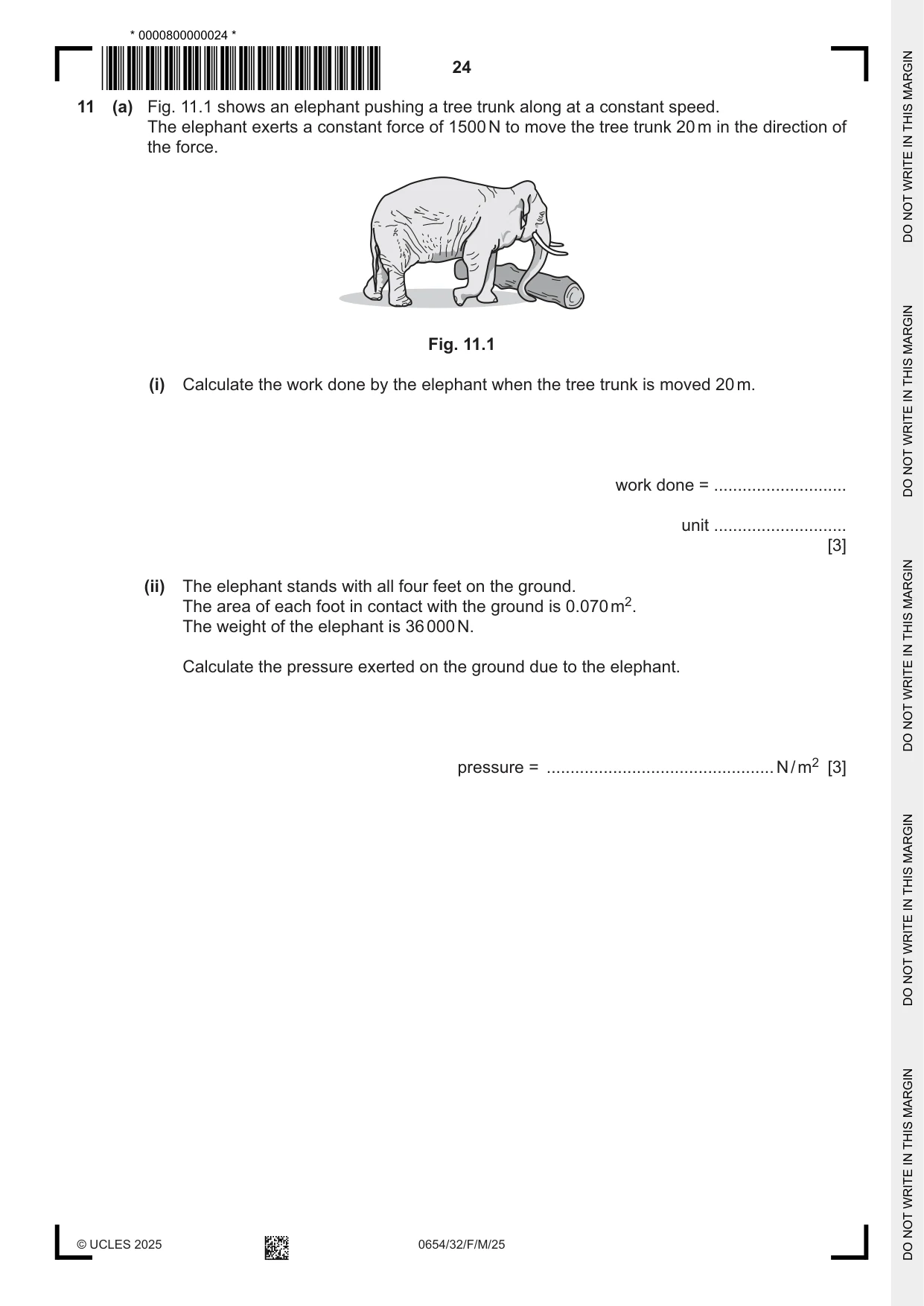 Cambridge IGCSE Sciences - Co-ordinated (Double) 0654 2025 Feb/March Paper 3 · Variant 2 question paper, page 24 of 28