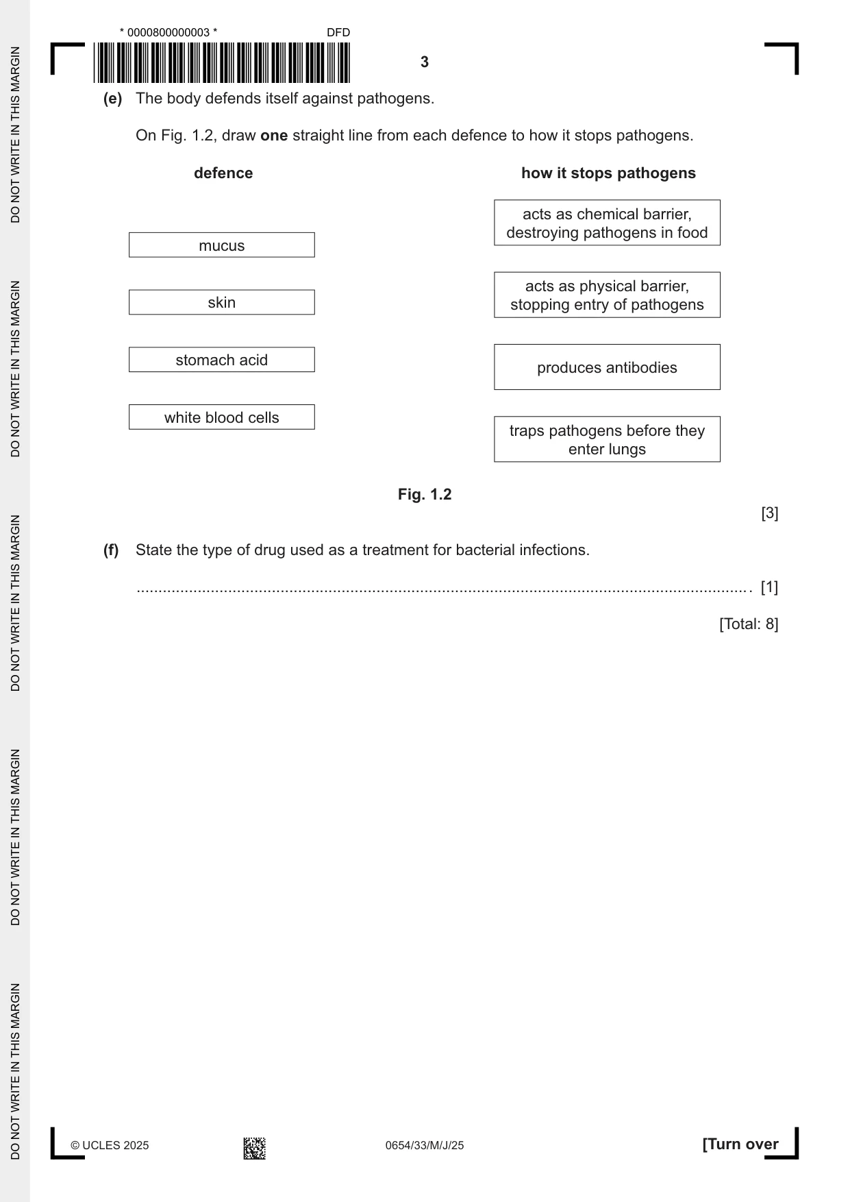 Cambridge IGCSE Sciences - Co-ordinated (Double) 0654 2025 May/June Paper 3 · Variant 3 question paper, page 3 of 28