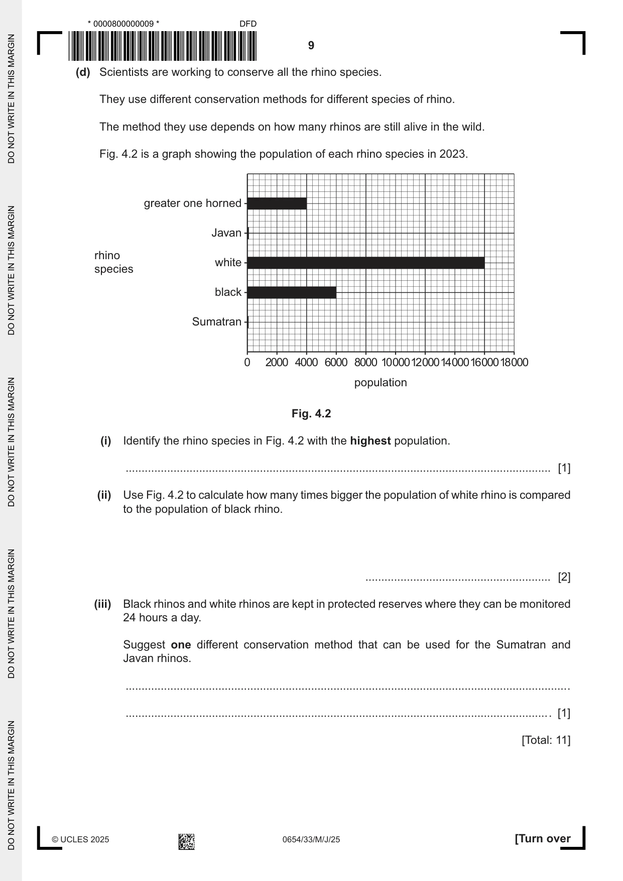 Cambridge IGCSE Sciences - Co-ordinated (Double) 0654 2025 May/June Paper 3 · Variant 3 question paper, page 9 of 28