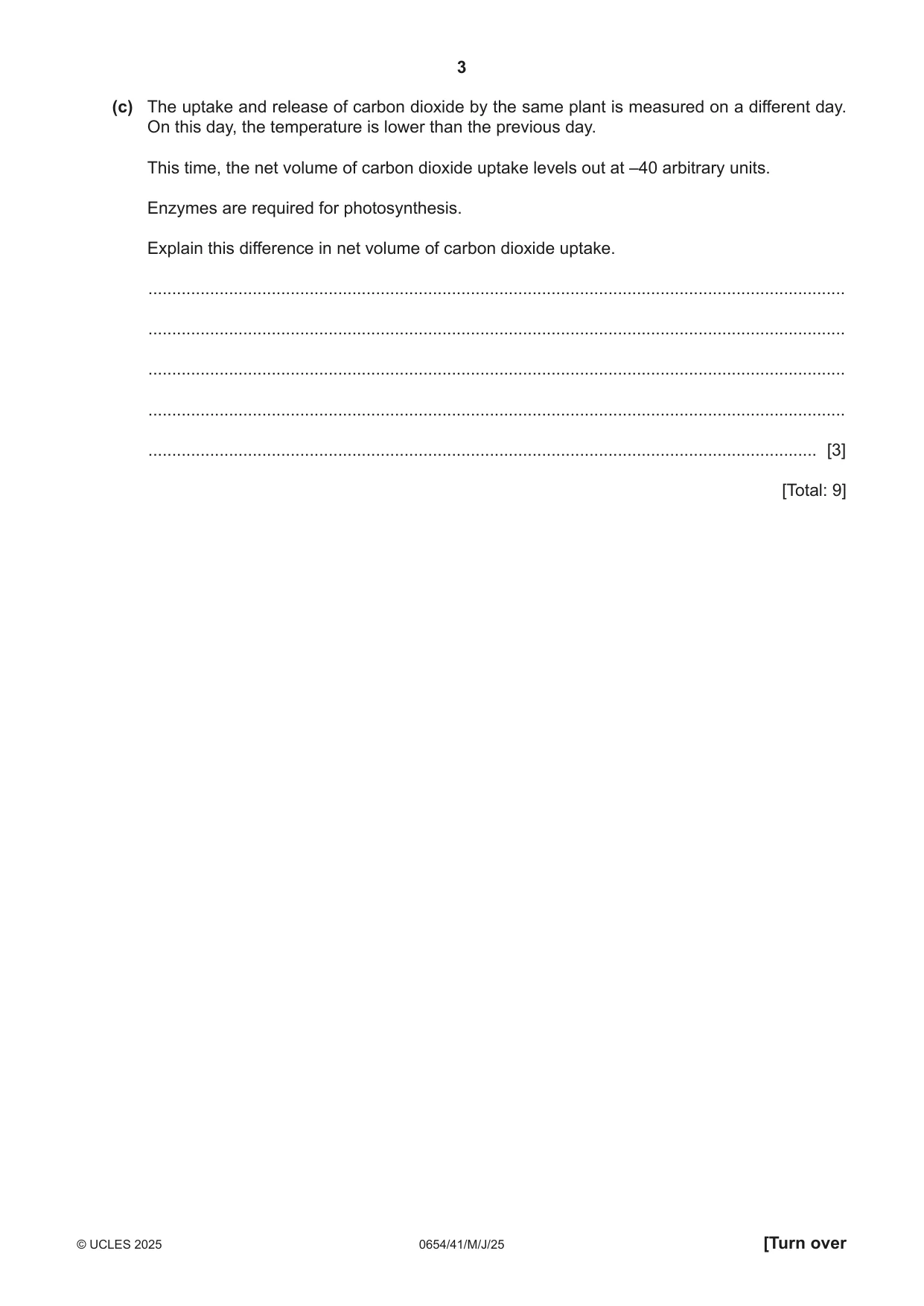 Cambridge IGCSE Sciences - Co-ordinated (Double) 0654 2025 May/June Paper 4 · Variant 1 question paper, page 3 of 32