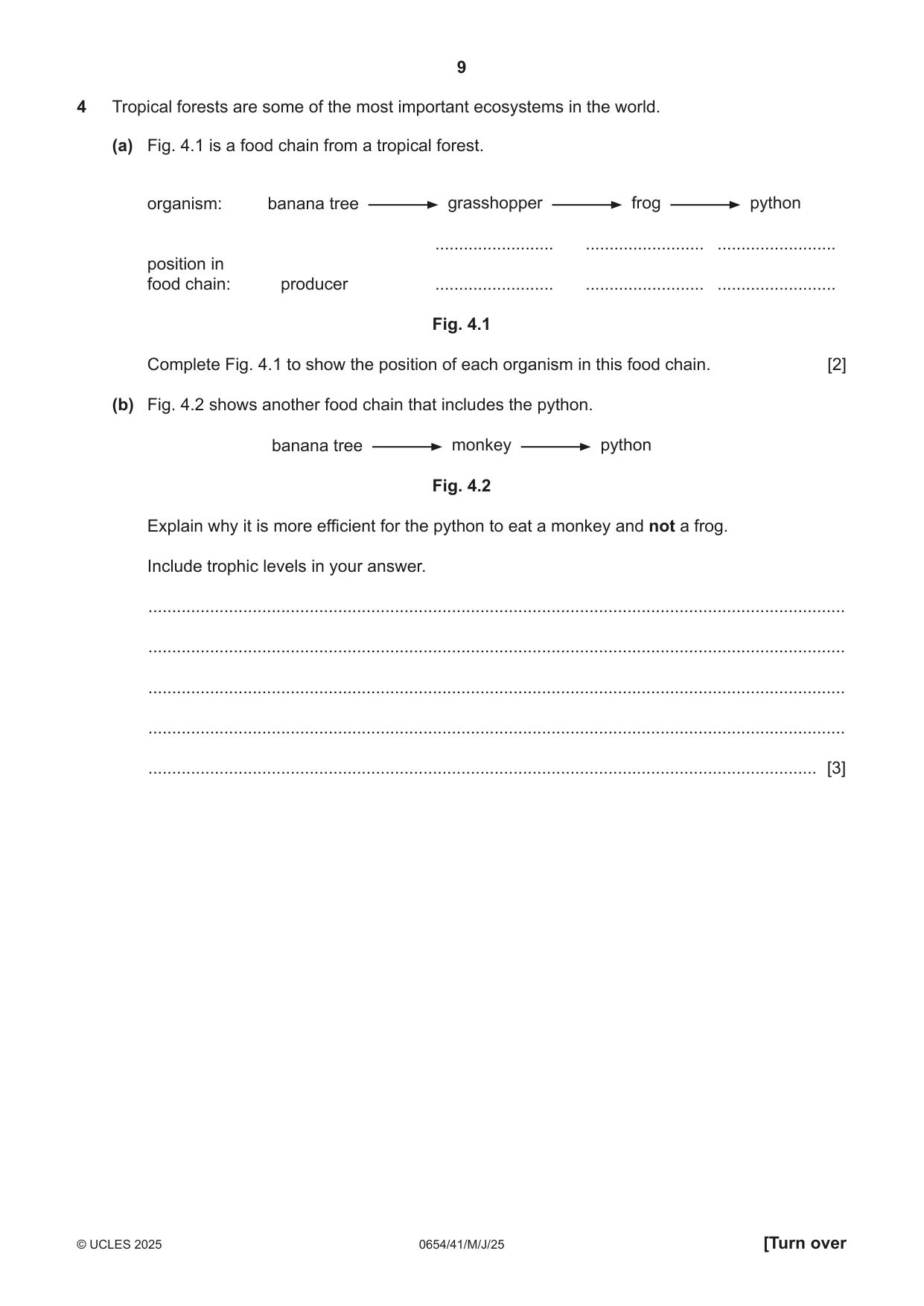Cambridge IGCSE Sciences - Co-ordinated (Double) 0654 2025 May/June Paper 4 · Variant 1 question paper, page 9 of 32