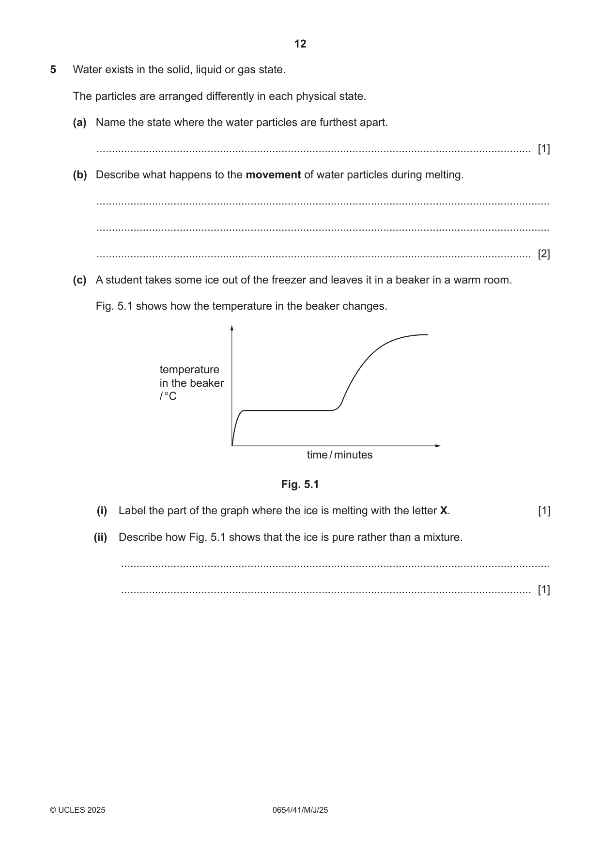 Cambridge IGCSE Sciences - Co-ordinated (Double) 0654 2025 May/June Paper 4 · Variant 1 question paper, page 12 of 32