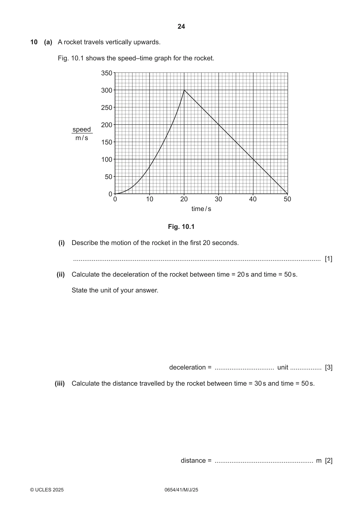 Cambridge IGCSE Sciences - Co-ordinated (Double) 0654 2025 May/June Paper 4 · Variant 1 question paper, page 24 of 32
