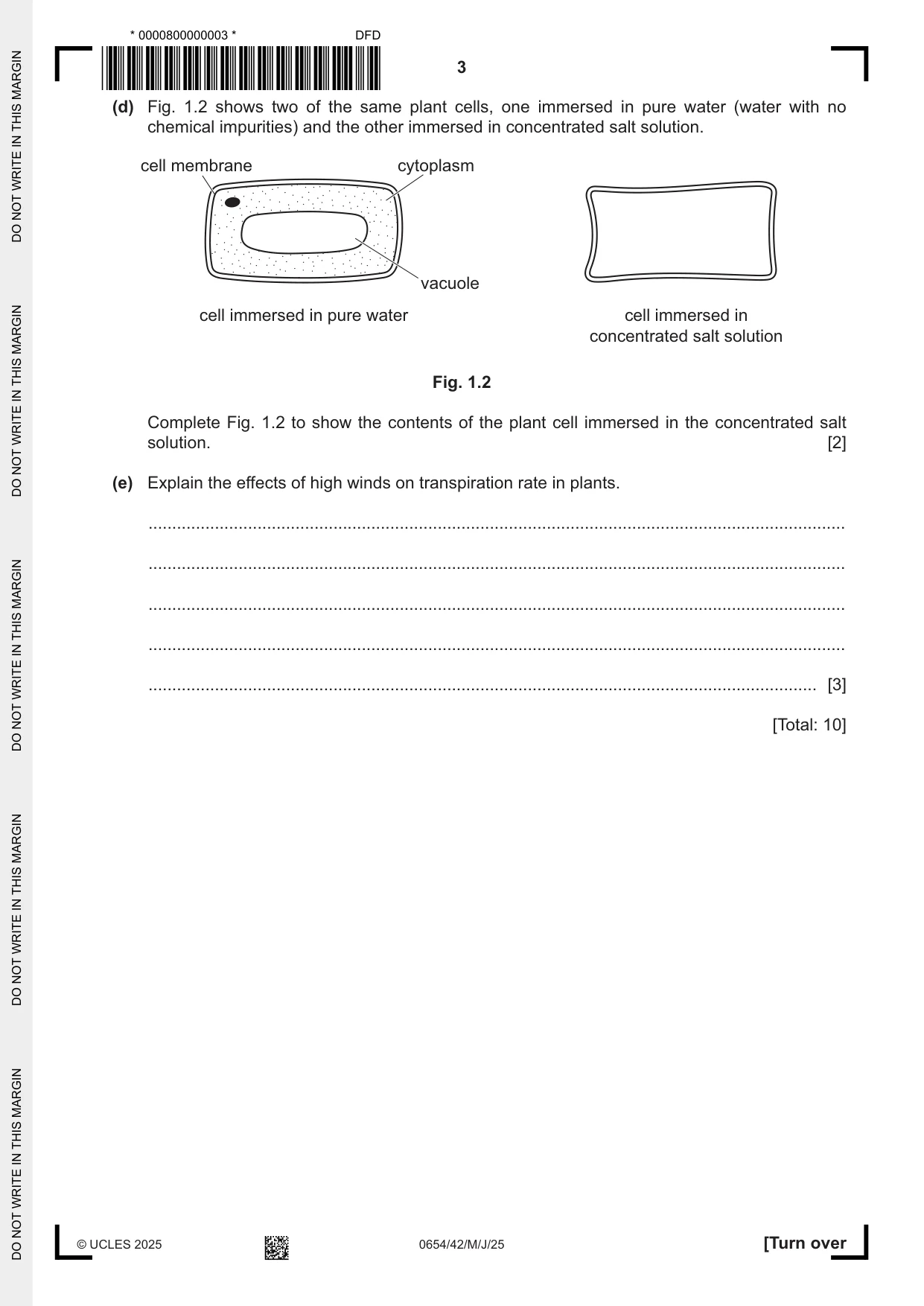 Cambridge IGCSE Sciences - Co-ordinated (Double) 0654 2025 May/June Paper 4 · Variant 2 question paper, page 3 of 28