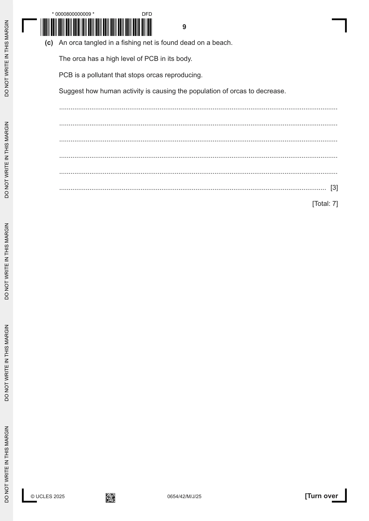 Cambridge IGCSE Sciences - Co-ordinated (Double) 0654 2025 May/June Paper 4 · Variant 2 question paper, page 9 of 28
