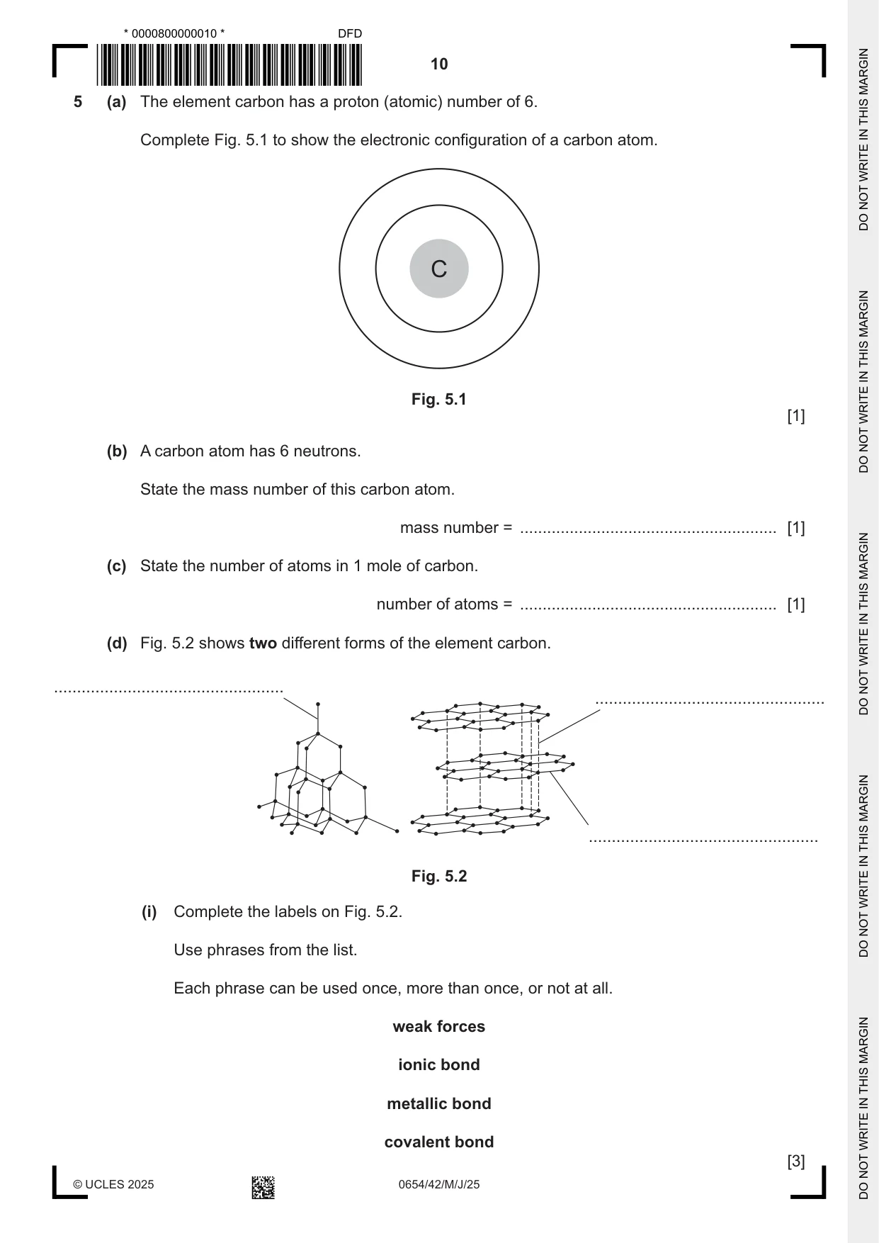 Cambridge IGCSE Sciences - Co-ordinated (Double) 0654 2025 May/June Paper 4 · Variant 2 question paper, page 10 of 28