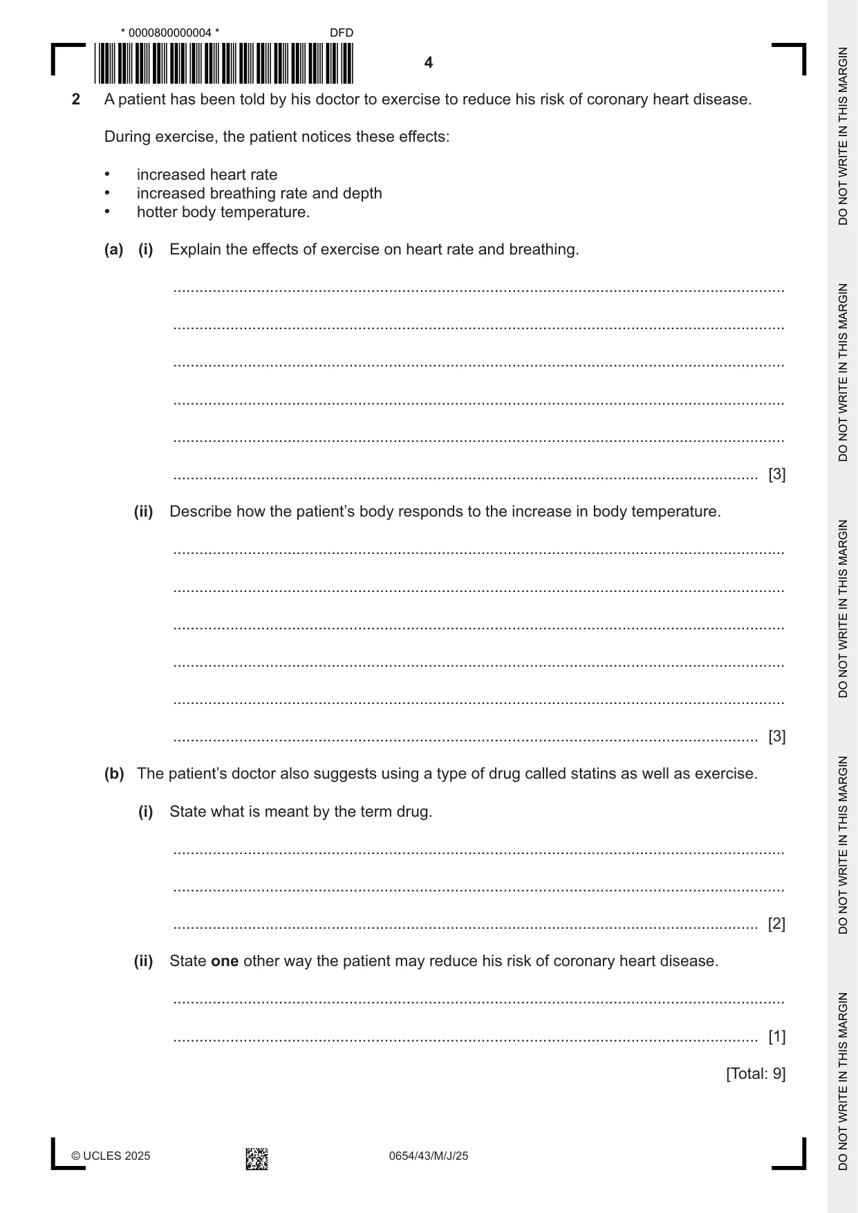Cambridge IGCSE Sciences - Co-ordinated (Double) 0654 2025 May/June Paper 4 · Variant 3 question paper, page 4 of 28