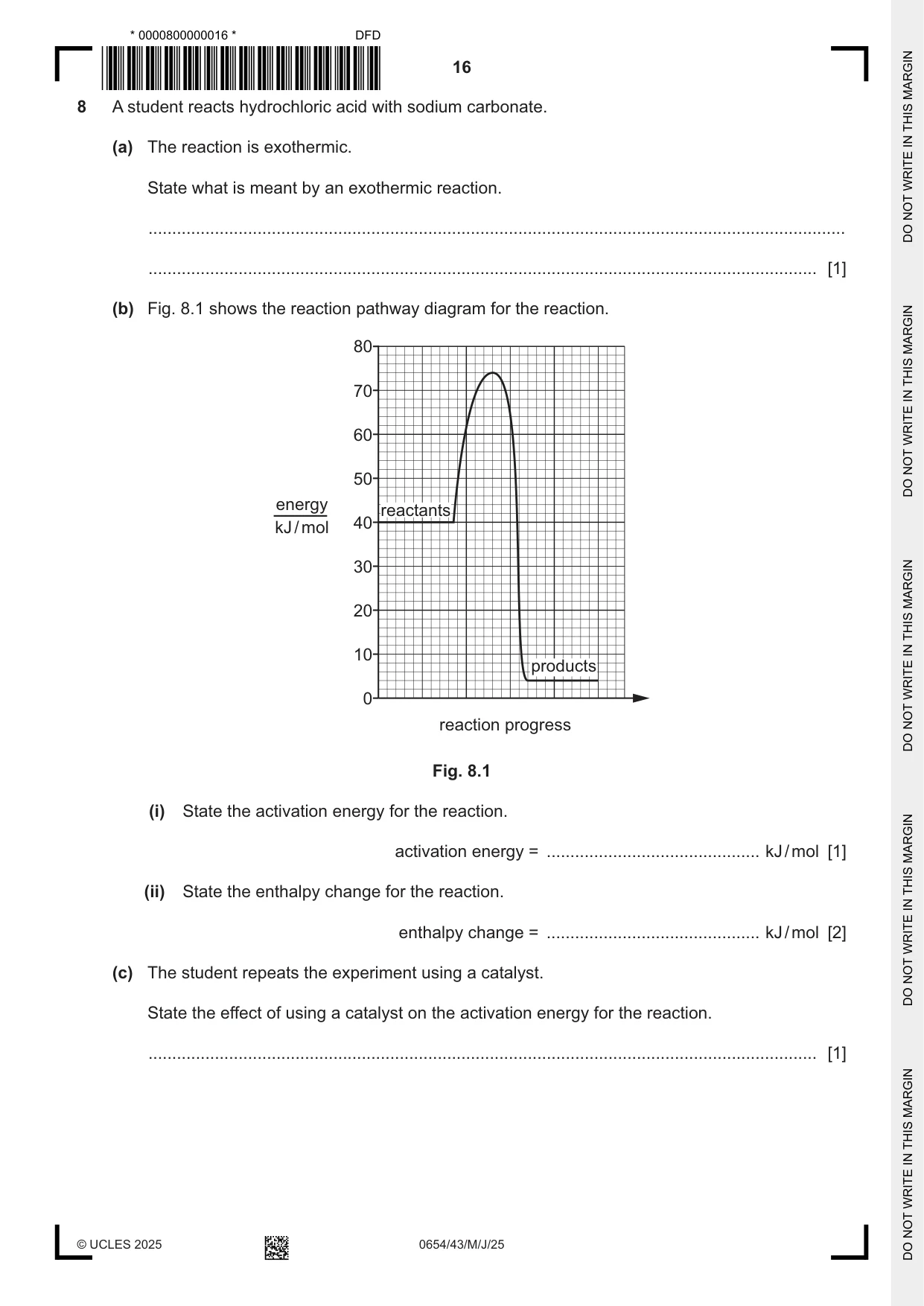 Cambridge IGCSE Sciences - Co-ordinated (Double) 0654 2025 May/June Paper 4 · Variant 3 question paper, page 16 of 28