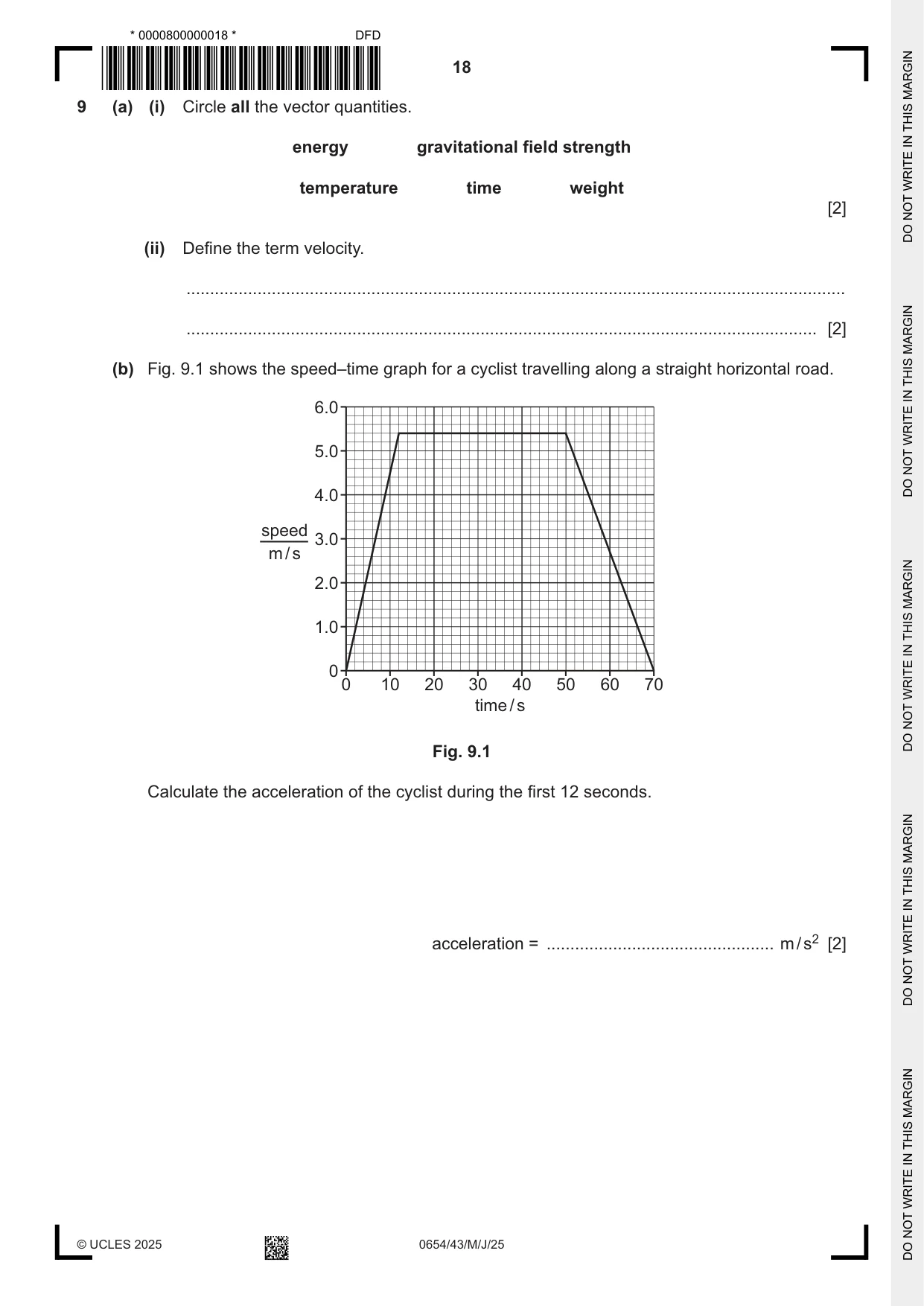Cambridge IGCSE Sciences - Co-ordinated (Double) 0654 2025 May/June Paper 4 · Variant 3 question paper, page 18 of 28