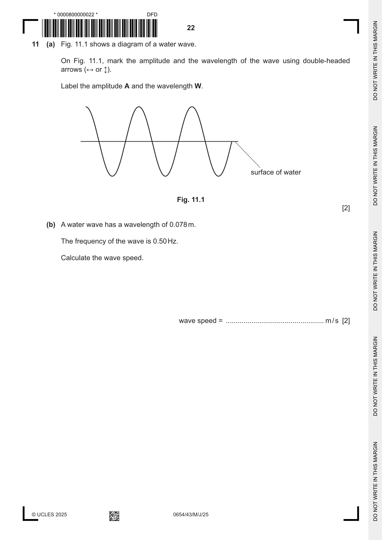 Cambridge IGCSE Sciences - Co-ordinated (Double) 0654 2025 May/June Paper 4 · Variant 3 question paper, page 22 of 28