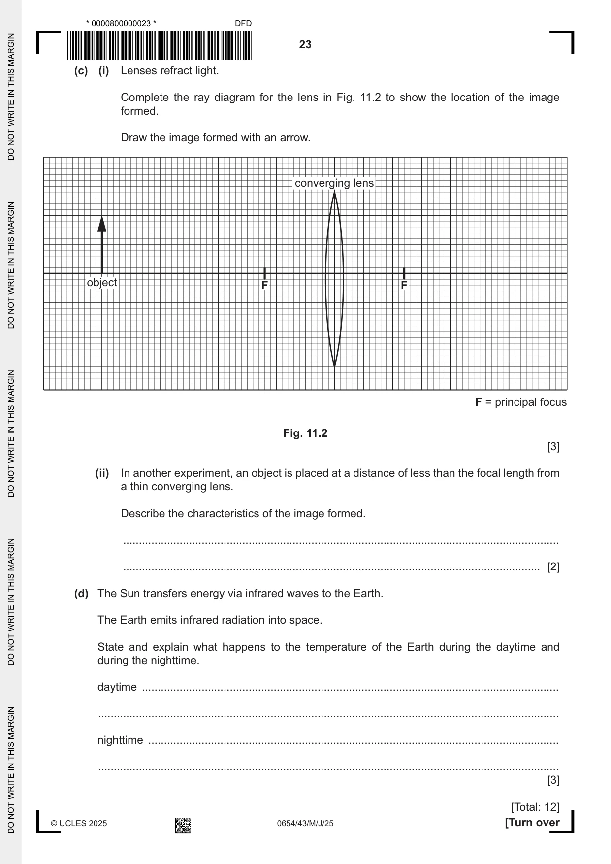Cambridge IGCSE Sciences - Co-ordinated (Double) 0654 2025 May/June Paper 4 · Variant 3 question paper, page 23 of 28