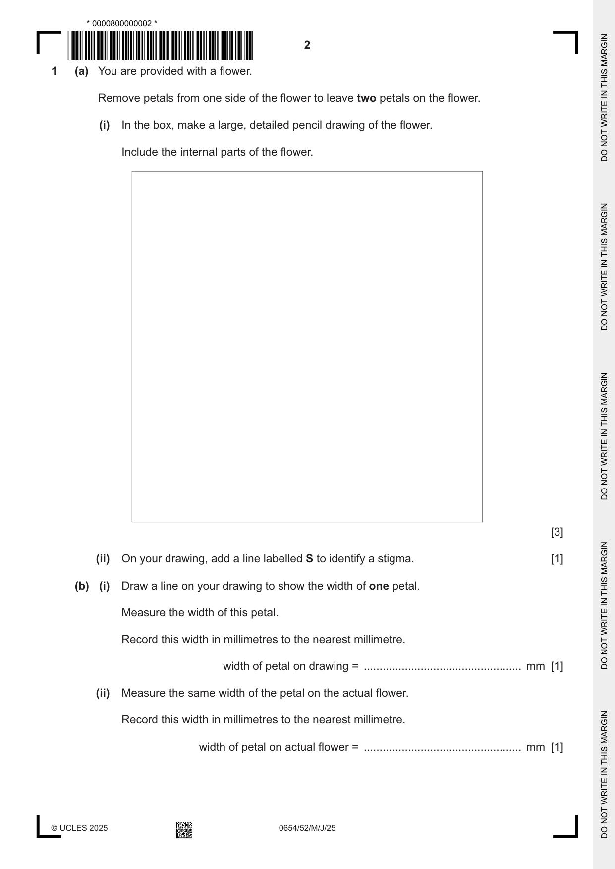 Cambridge IGCSE Sciences - Co-ordinated (Double) 0654 2025 May/June Paper 5 · Variant 2 question paper, page 2 of 16