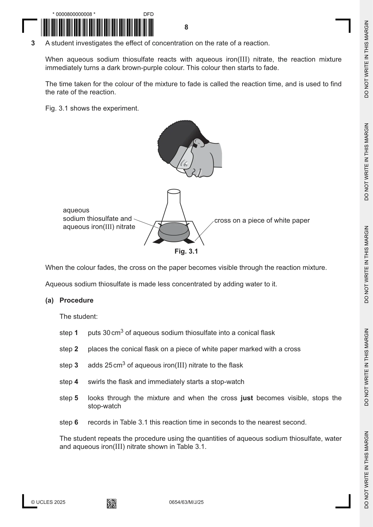 Cambridge IGCSE Sciences - Co-ordinated (Double) 0654 2025 May/June Paper 6 · Variant 3 question paper, page 8 of 24