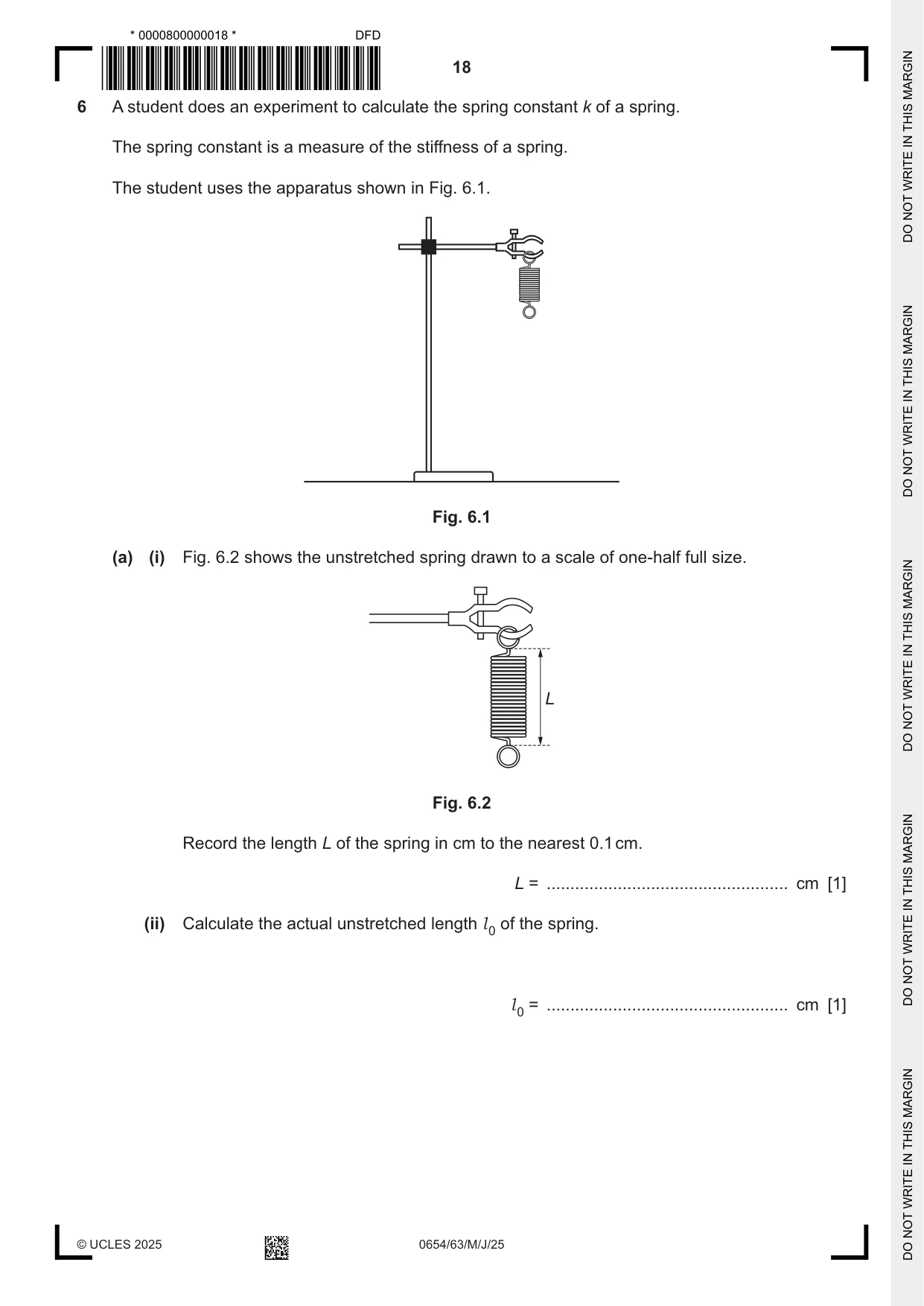 Cambridge IGCSE Sciences - Co-ordinated (Double) 0654 2025 May/June Paper 6 · Variant 3 question paper, page 18 of 24