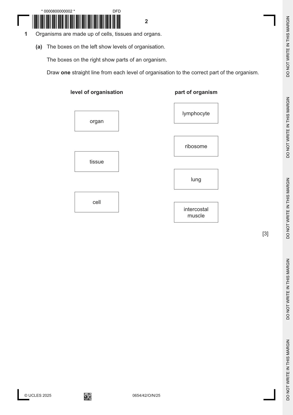 Cambridge IGCSE Sciences - Co-ordinated (Double) 0654 2025 Oct/Nov Paper 4 · Variant 2 question paper, page 2 of 32