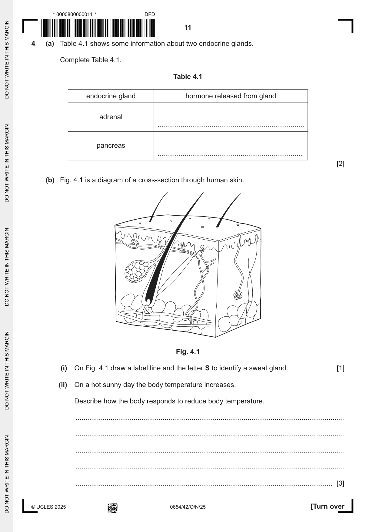 Cambridge IGCSE Sciences - Co-ordinated (Double) 0654 2025 Oct/Nov Paper 4 · Variant 2 question paper, page 11 of 32