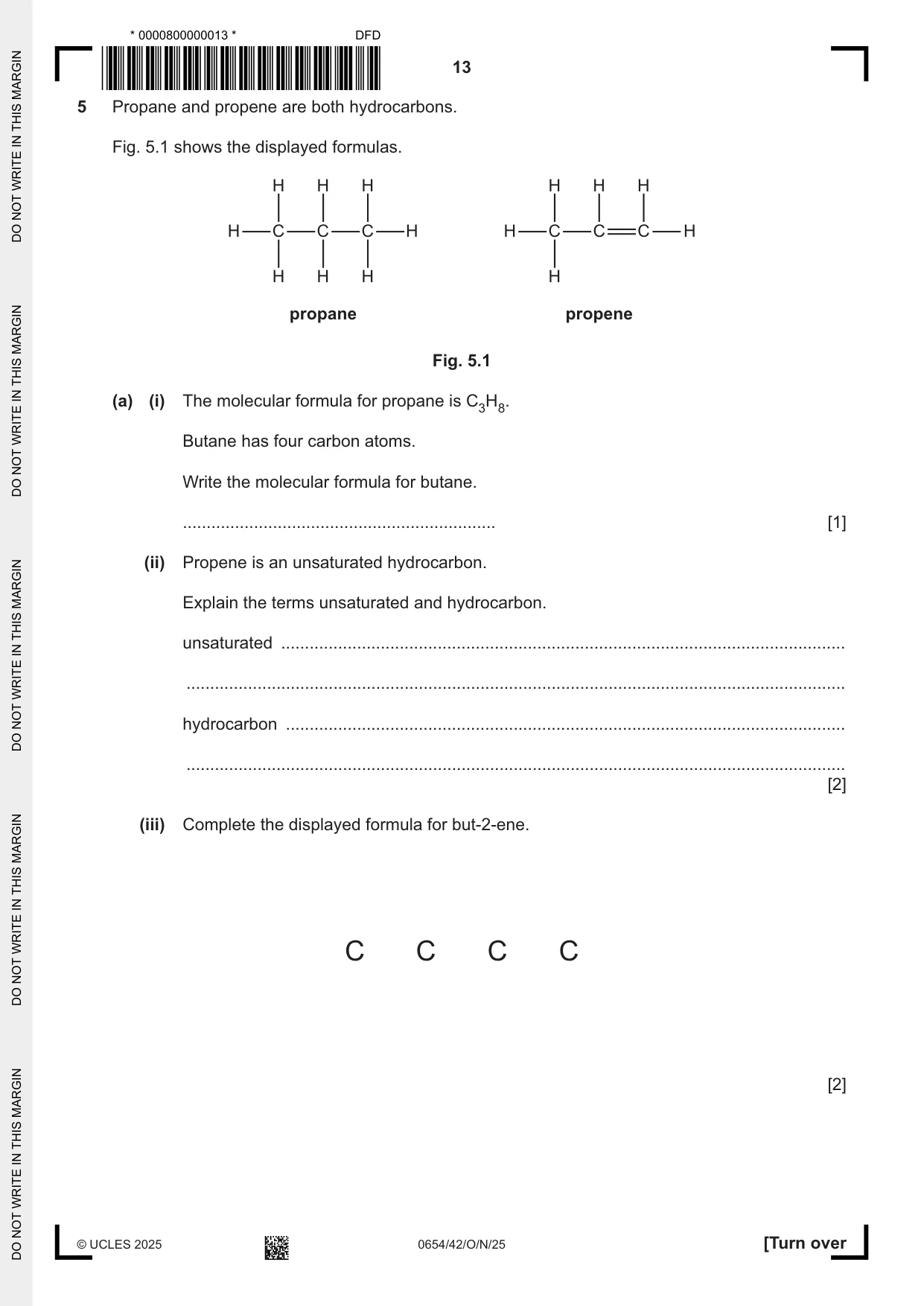 Cambridge IGCSE Sciences - Co-ordinated (Double) 0654 2025 Oct/Nov Paper 4 · Variant 2 question paper, page 13 of 32