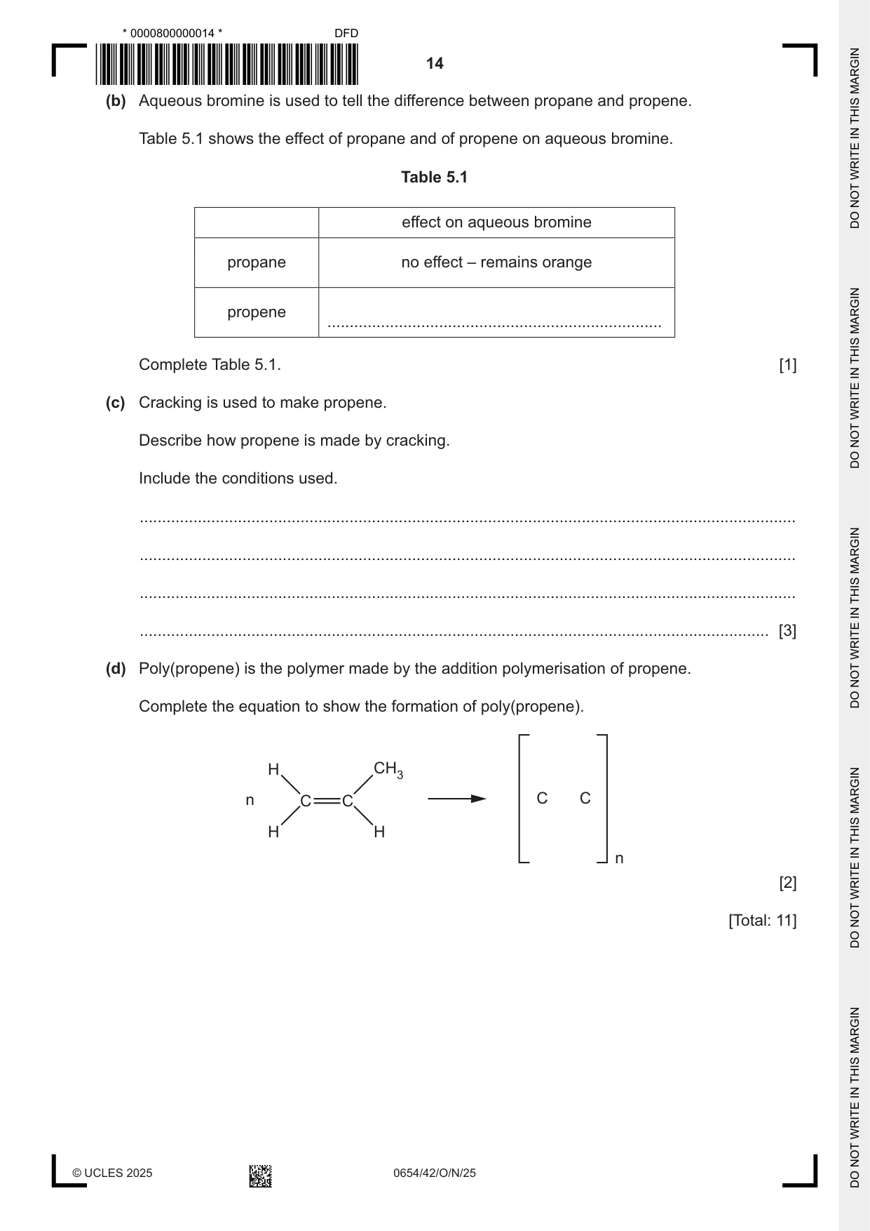 Cambridge IGCSE Sciences - Co-ordinated (Double) 0654 2025 Oct/Nov Paper 4 · Variant 2 question paper, page 14 of 32