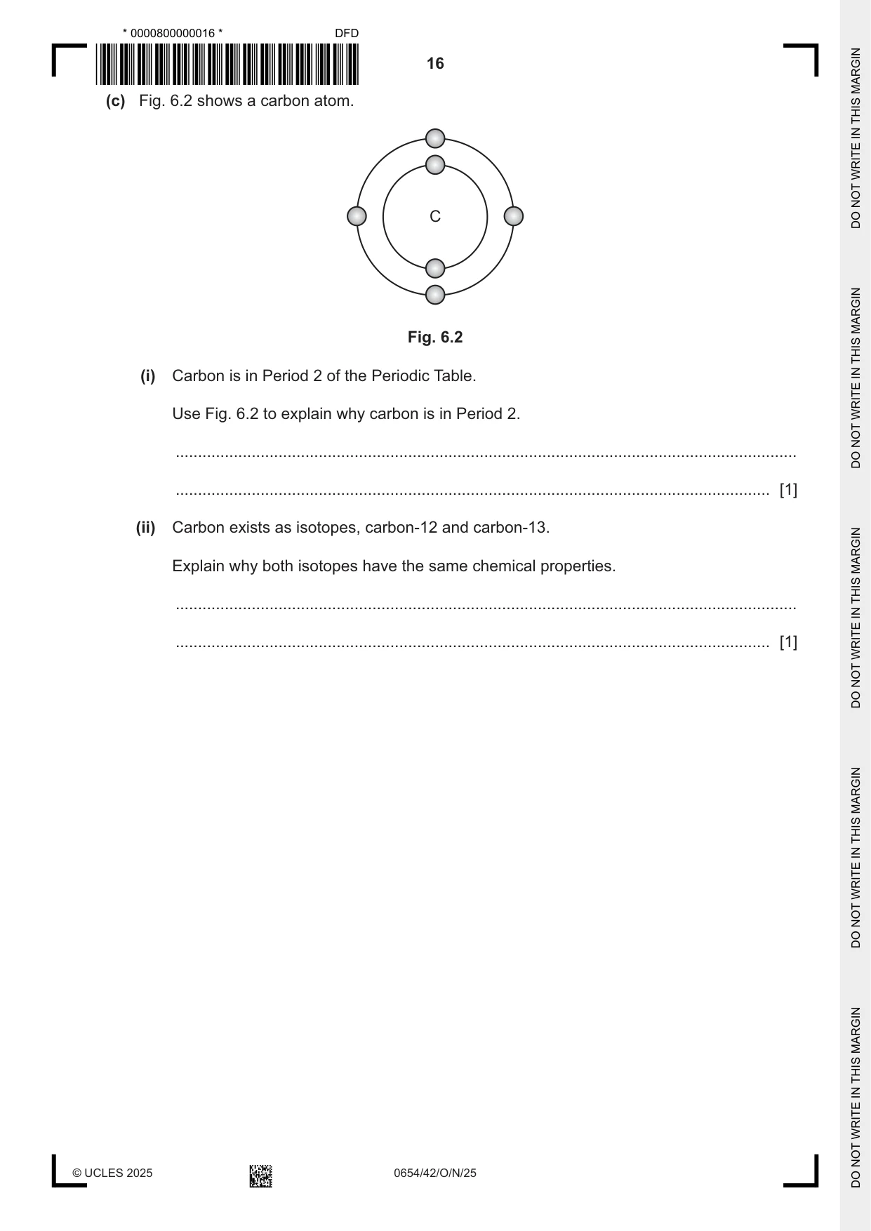 Cambridge IGCSE Sciences - Co-ordinated (Double) 0654 2025 Oct/Nov Paper 4 · Variant 2 question paper, page 16 of 32