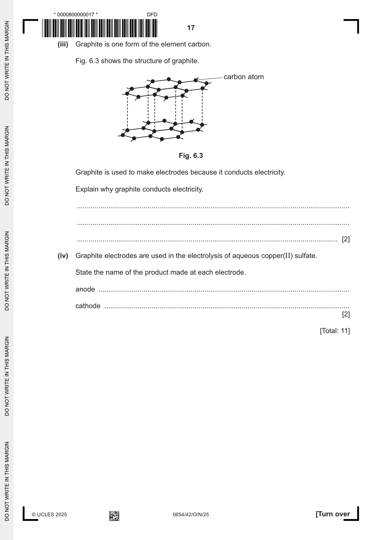 Cambridge IGCSE Sciences - Co-ordinated (Double) 0654 2025 Oct/Nov Paper 4 · Variant 2 question paper, page 17 of 32