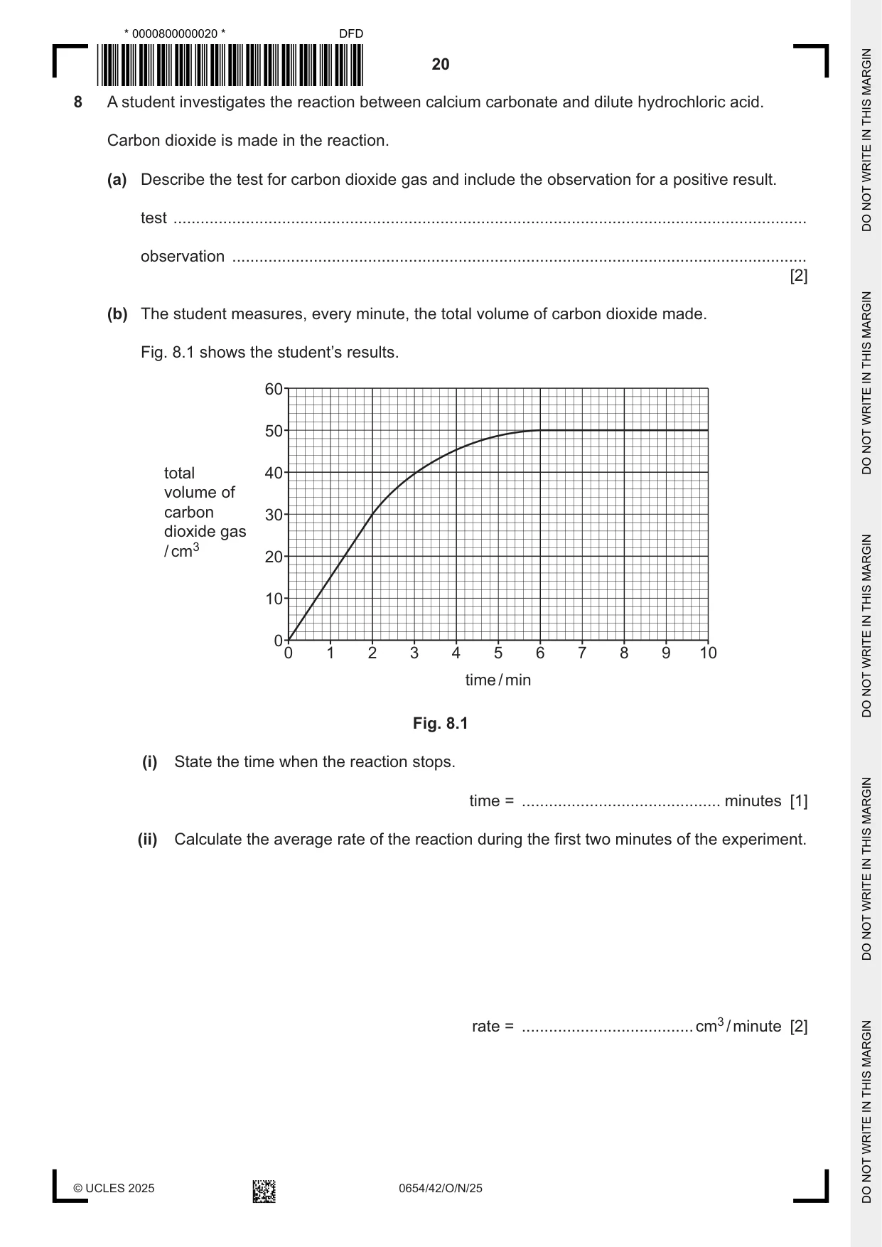Cambridge IGCSE Sciences - Co-ordinated (Double) 0654 2025 Oct/Nov Paper 4 · Variant 2 question paper, page 20 of 32