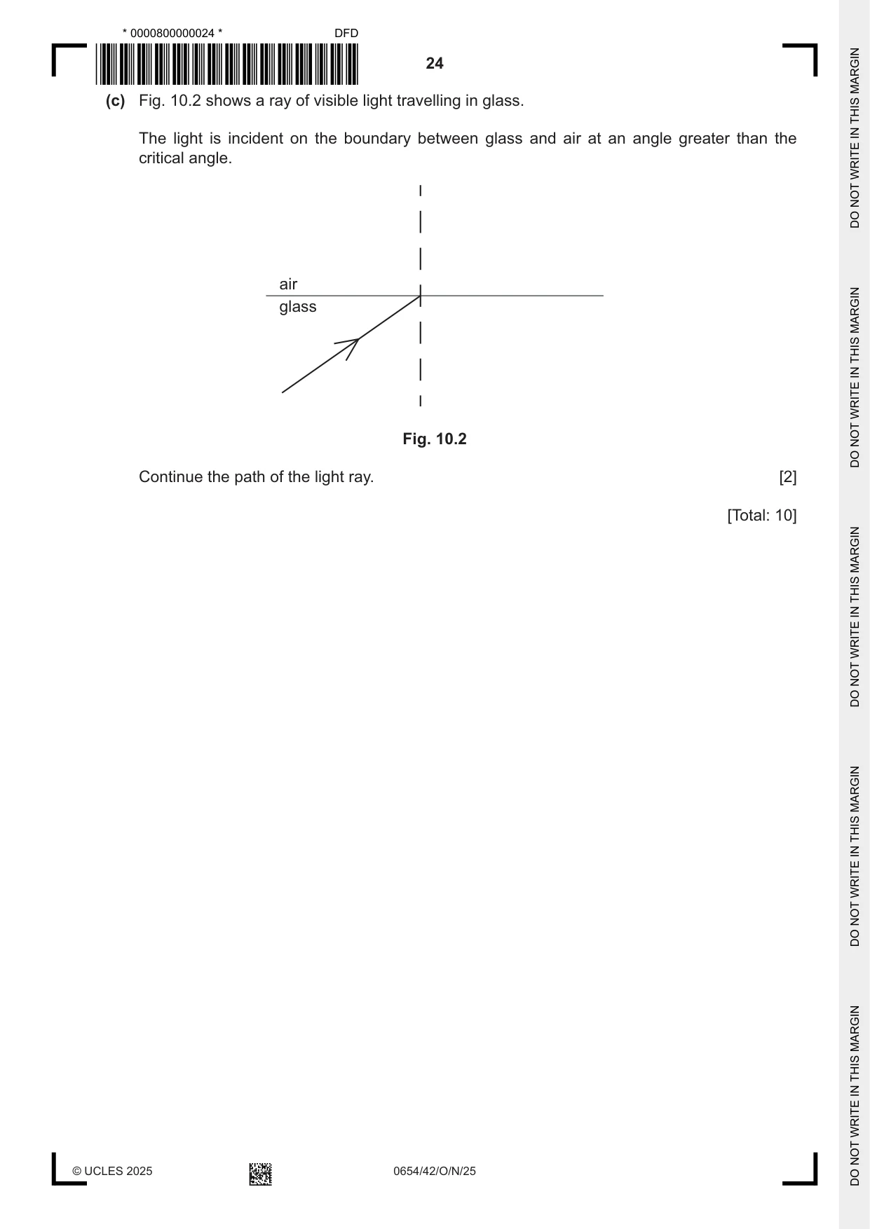 Cambridge IGCSE Sciences - Co-ordinated (Double) 0654 2025 Oct/Nov Paper 4 · Variant 2 question paper, page 24 of 32